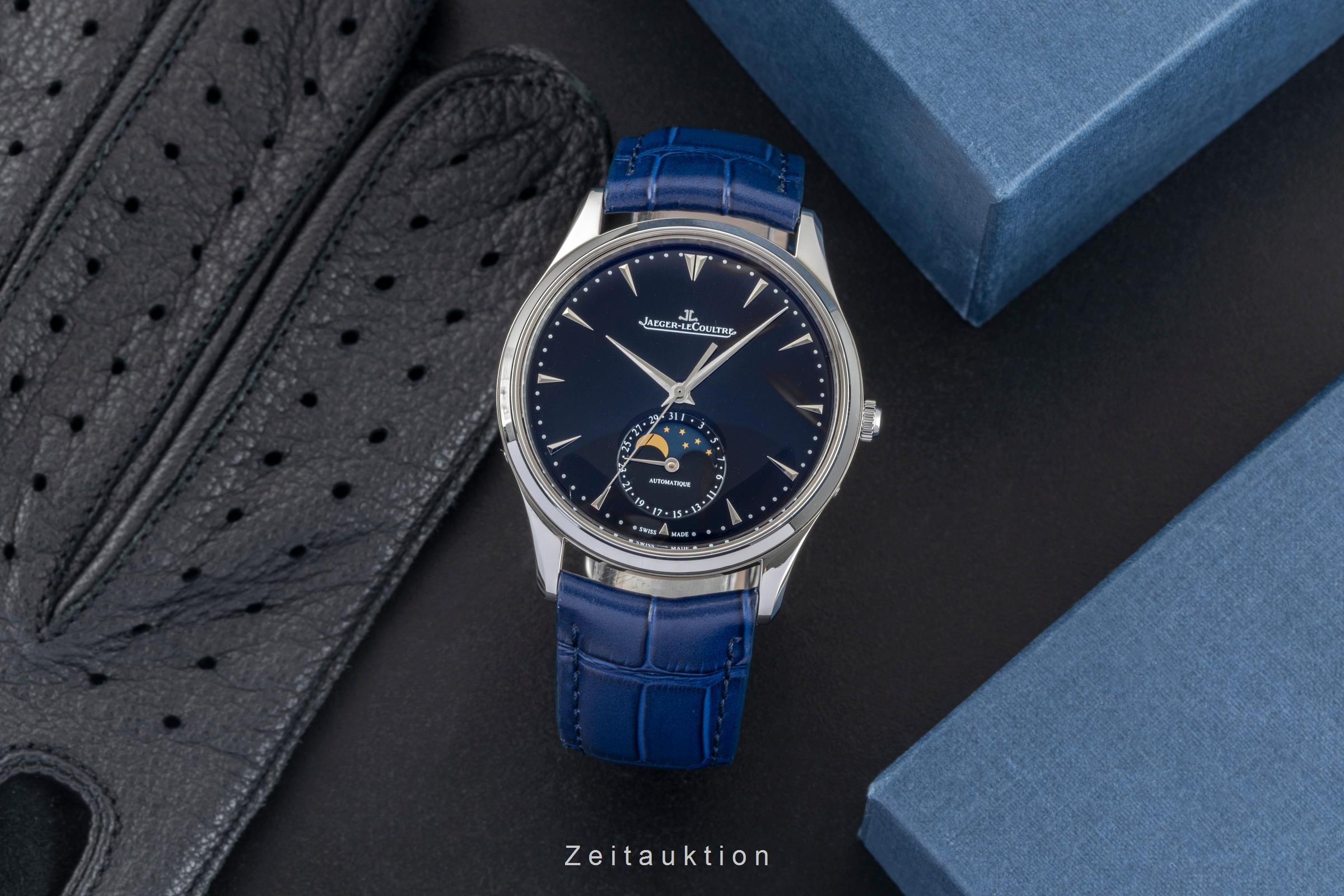 Jaeger LeCoultre Master Ultra Thin acciaio automatismo orologio da uomo Q1368470,  176.8.64.S  [2602725]