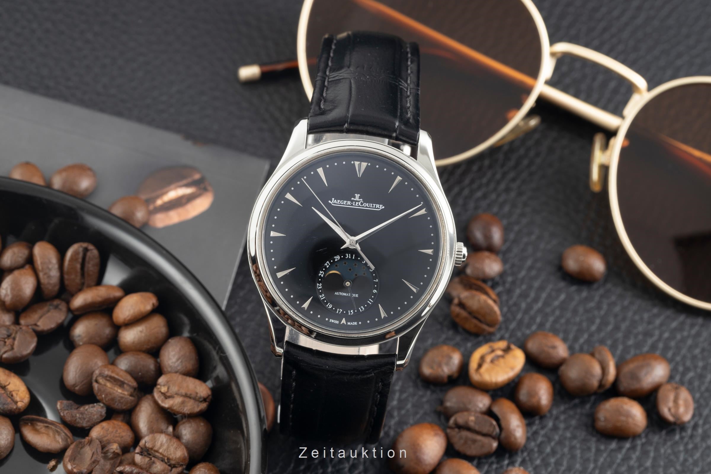 Jaeger LeCoultre Master Ultra Thin acciaio automatismo orologio da uomo Q1368470,  176.8.64.S LP: 12500EUR  [2602726]
