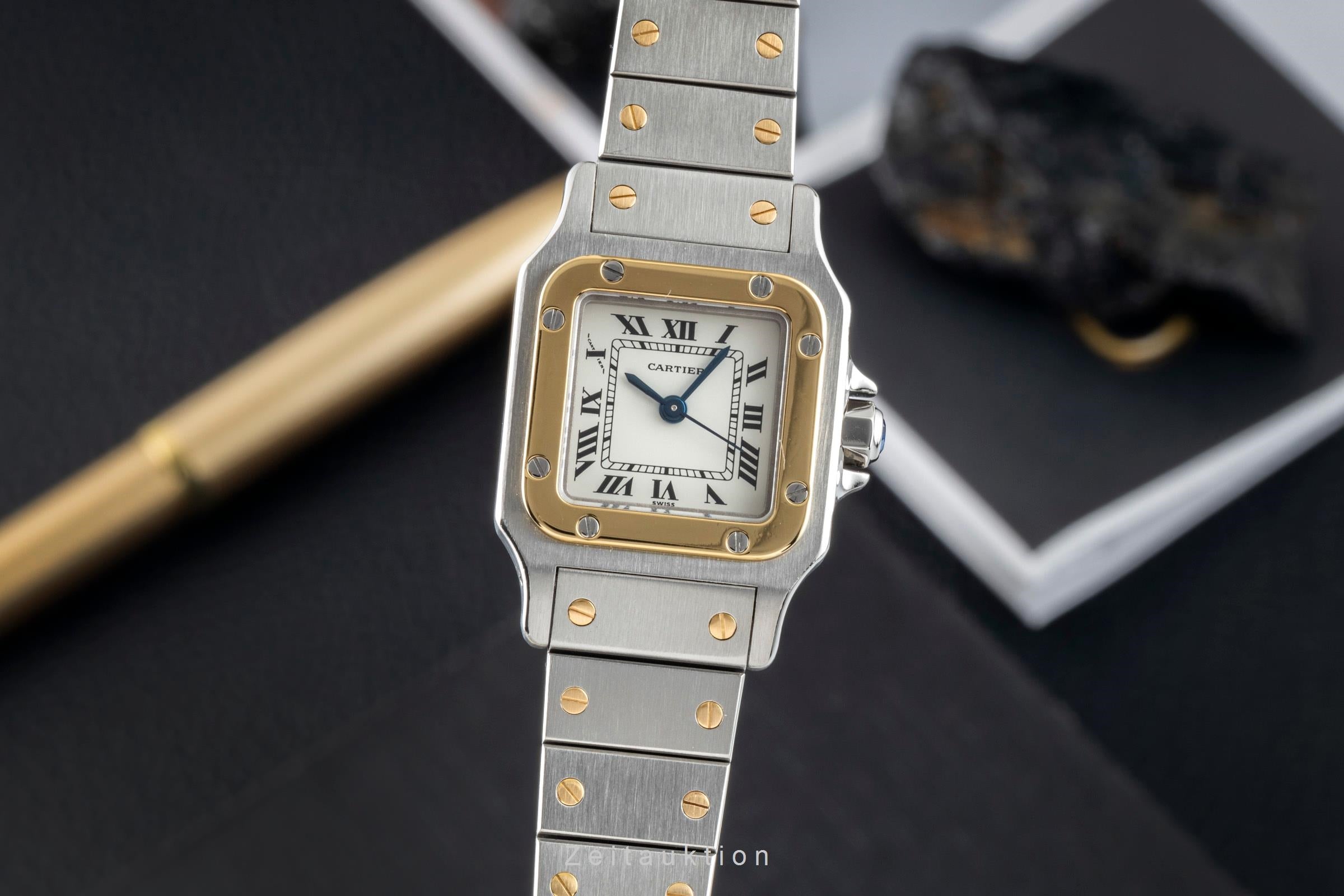 Cartier Santos acero / oro automático reloj para damas  82036283  [2602727]