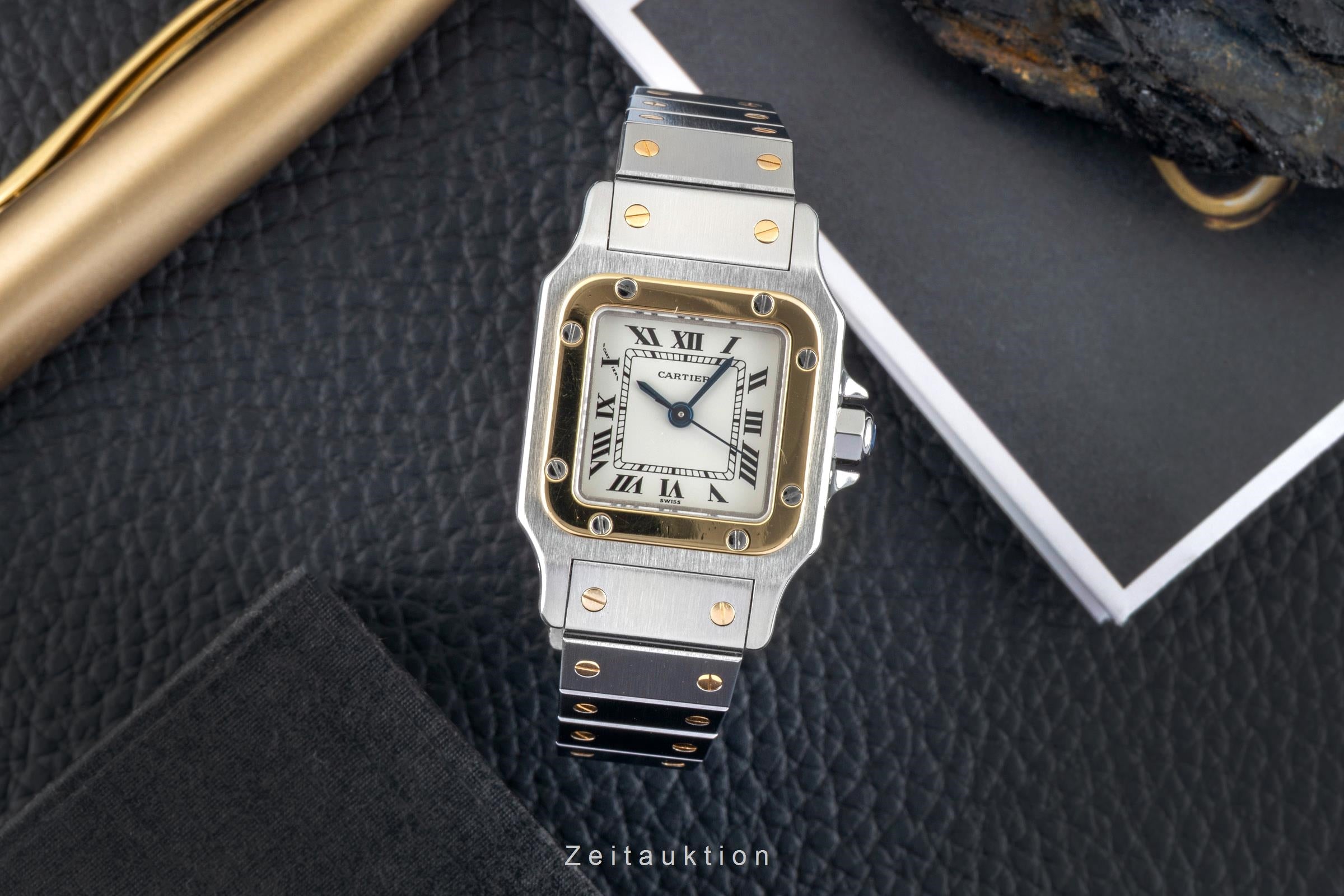 Cartier Santos acero / oro automático reloj para damas  82036283  [2602727]