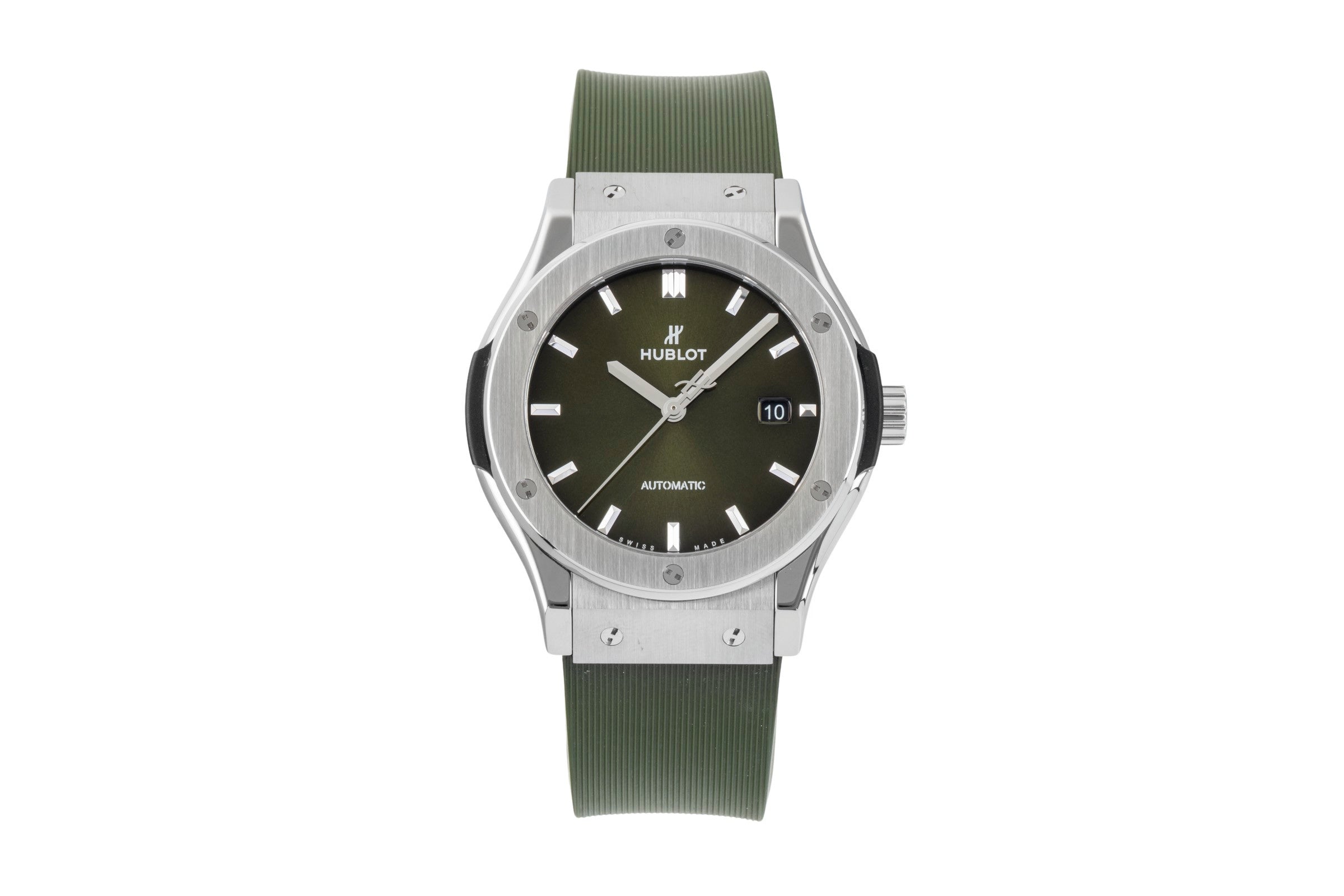 Hublot Classic Fusion Titan Automatik Green Dial Ref. 542.NX.8970.RX Box [2602728]