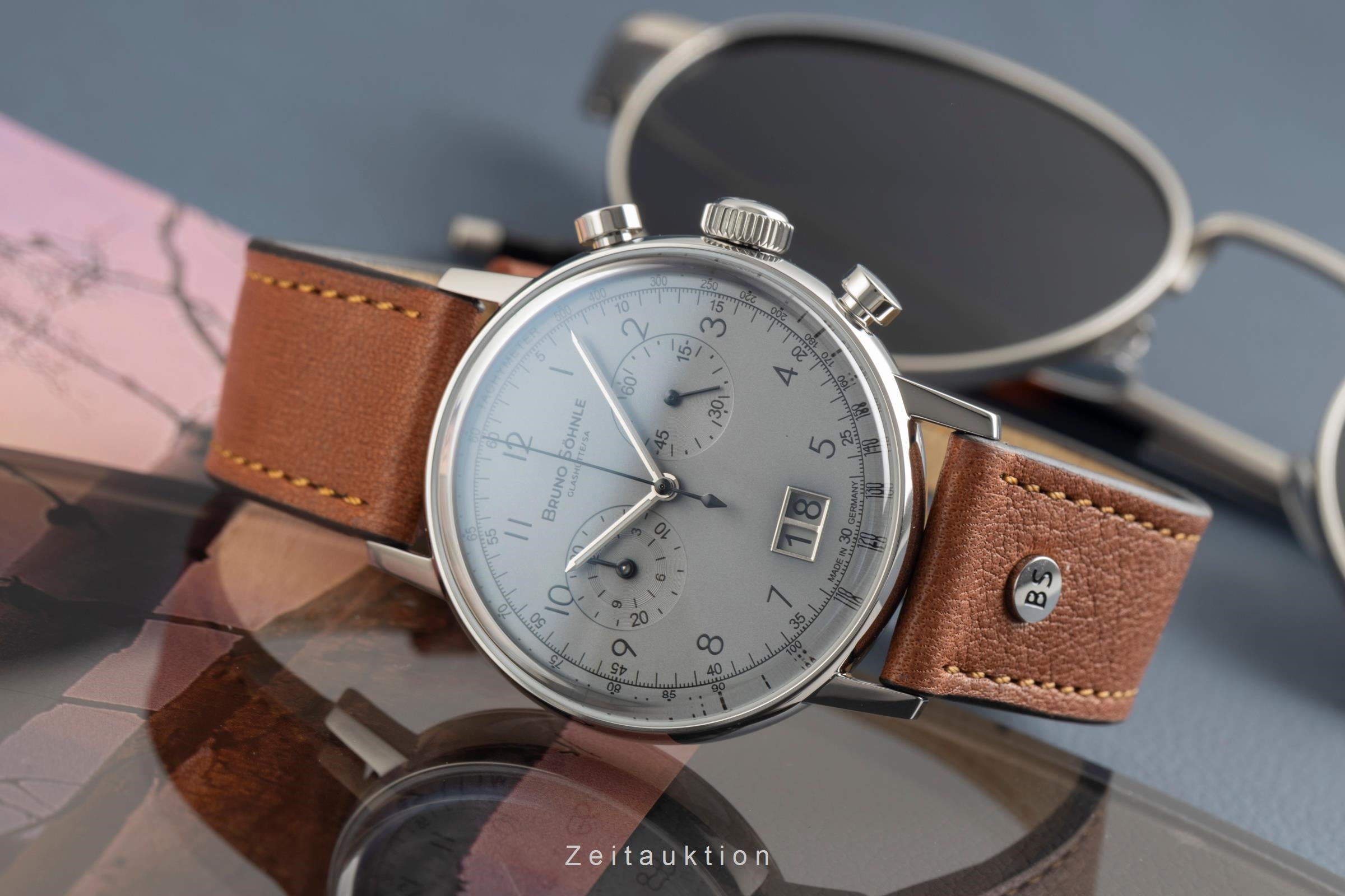 Bruno Söhnle Glashütte Bergamo Chronograph cronógrafo acero cuarzo reloj para caballeros 17-13237-831  [2602741]