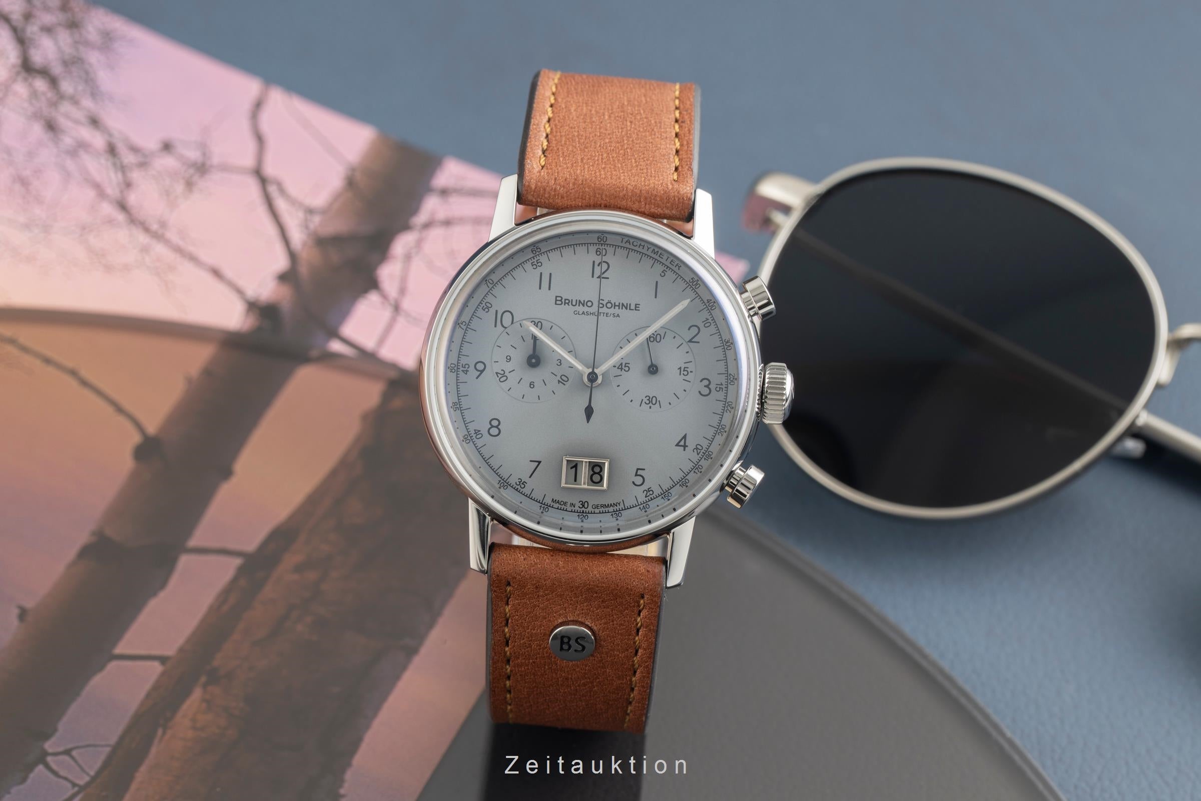 Bruno Söhnle Glashütte Bergamo Chronograph cronógrafo acero cuarzo reloj para caballeros 17-13237-831  [2602741]