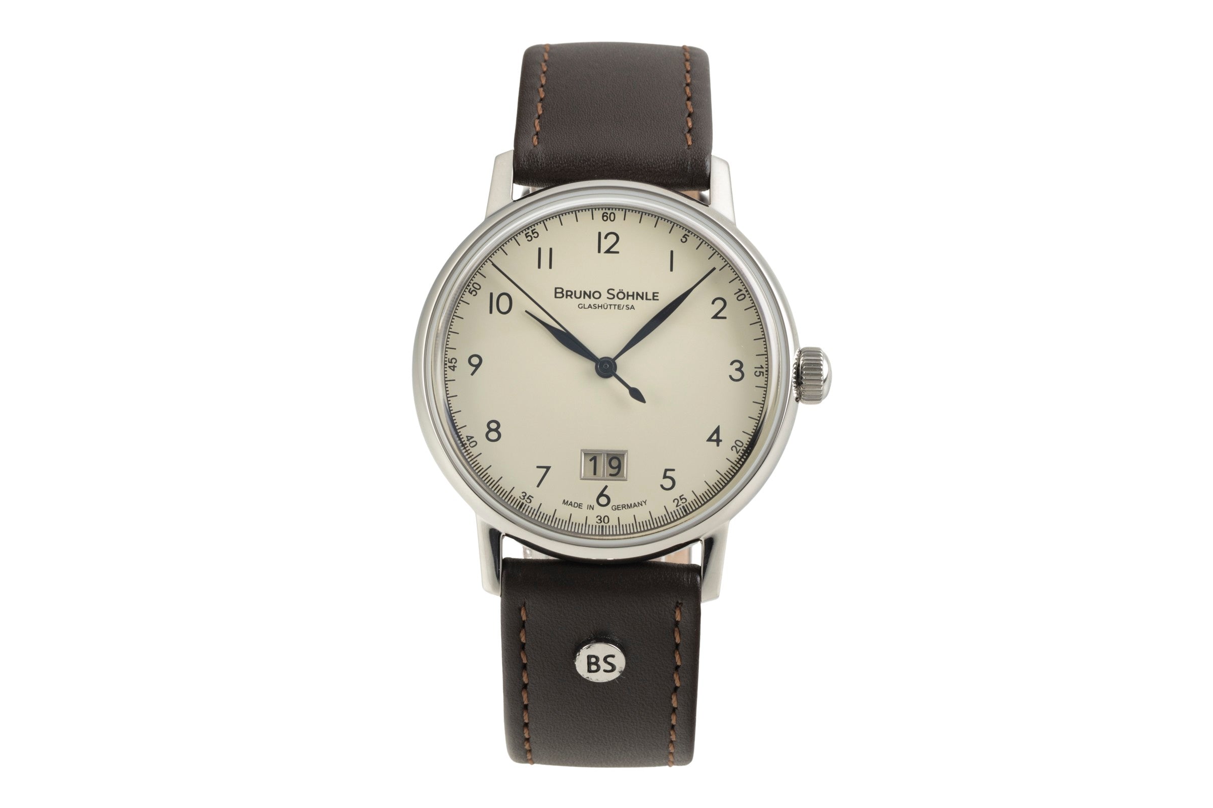 Bruno Söhnle Glashütte Bergamo Big acciaio quarzo orologio da uomo 17-13234-131  [2602742]