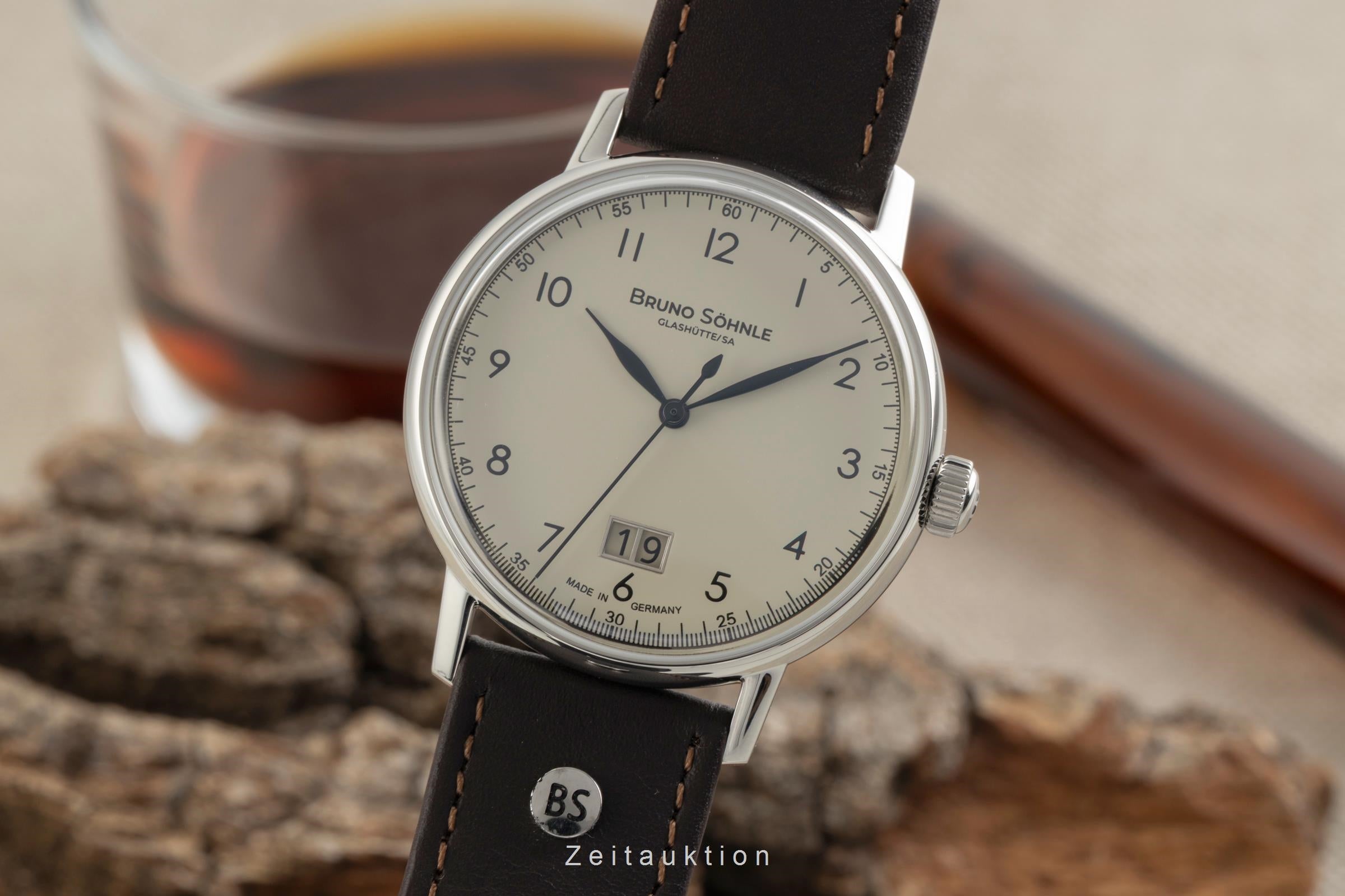Bruno Söhnle Glashütte Bergamo Big acciaio quarzo orologio da uomo 17-13234-131  [2602742]