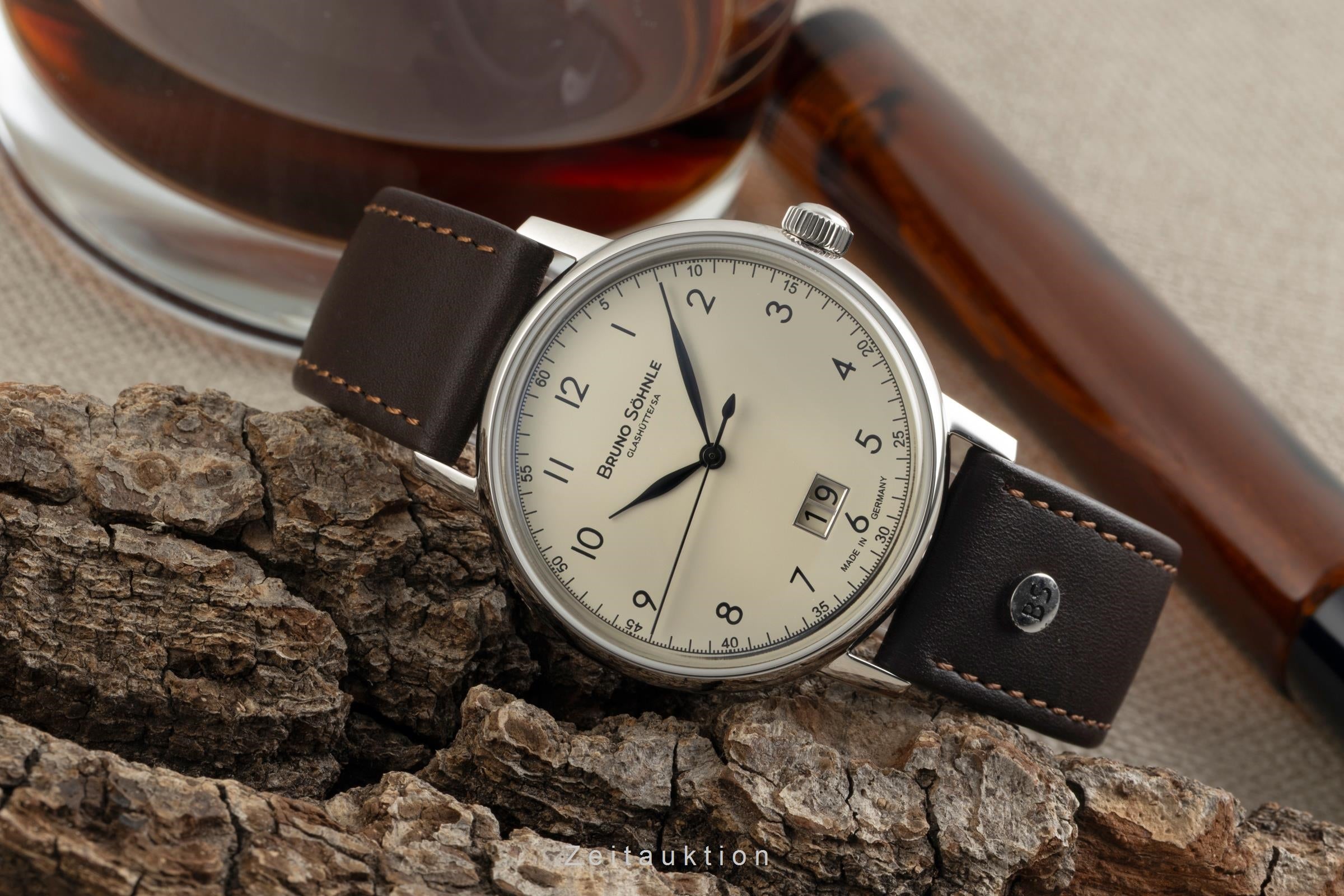 Bruno Söhnle Glashütte Bergamo Big acero cuarzo reloj para caballeros 17-13234-131  [2602742]