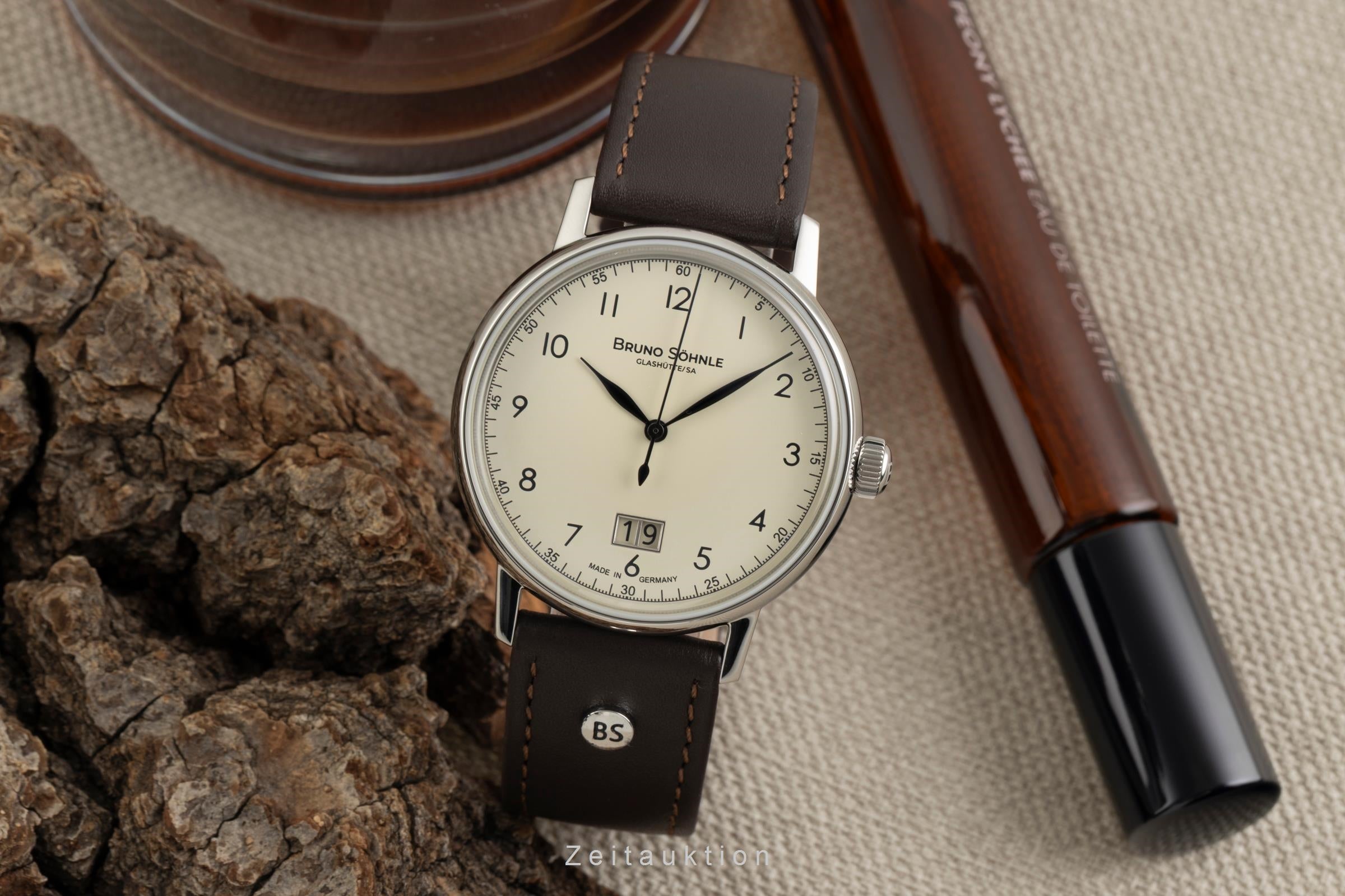 Bruno Söhnle Glashütte Bergamo Big acero cuarzo reloj para caballeros 17-13234-131  [2602742]