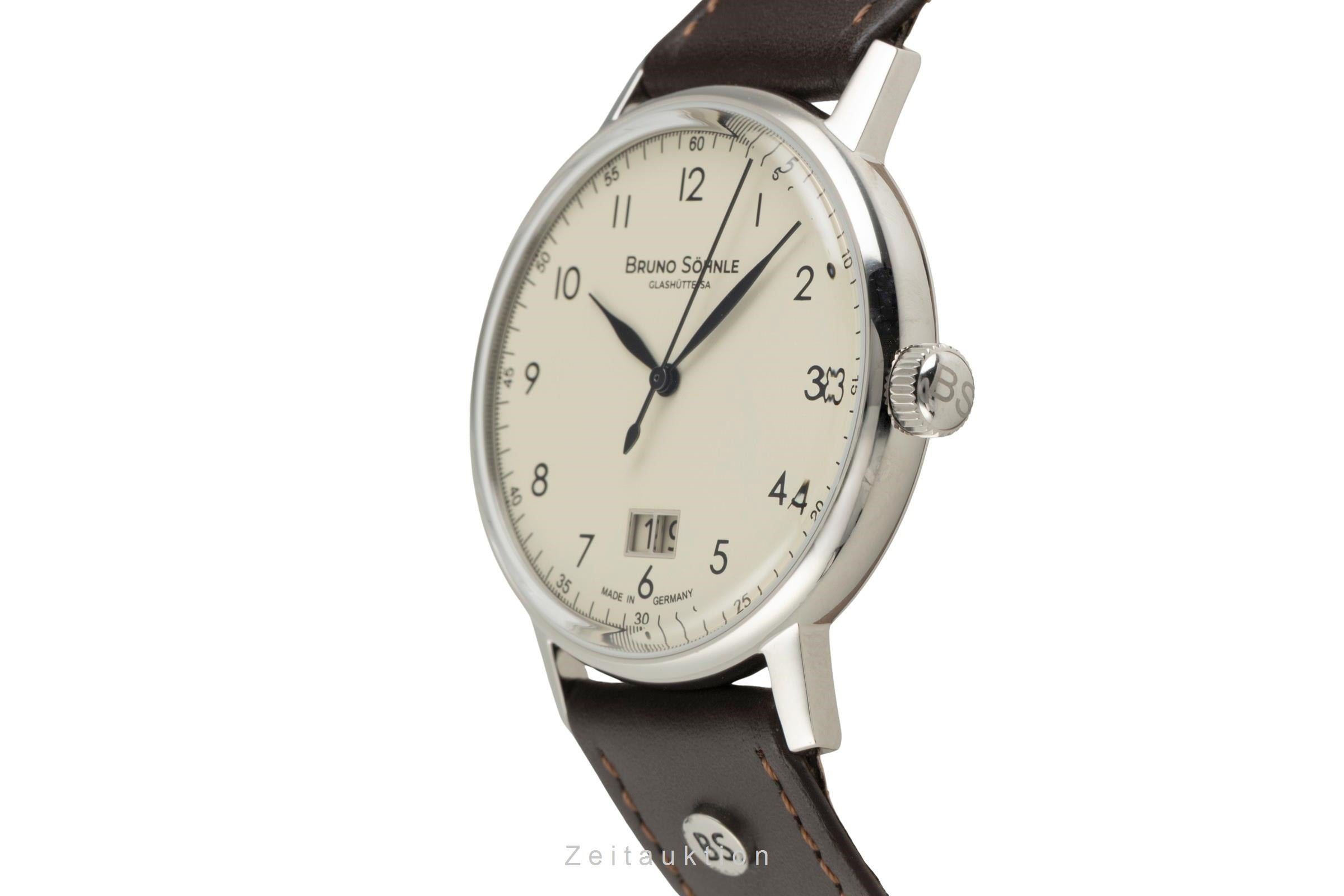 Bruno Söhnle Glashütte Bergamo Big acero cuarzo reloj para caballeros 17-13234-131  [2602742]