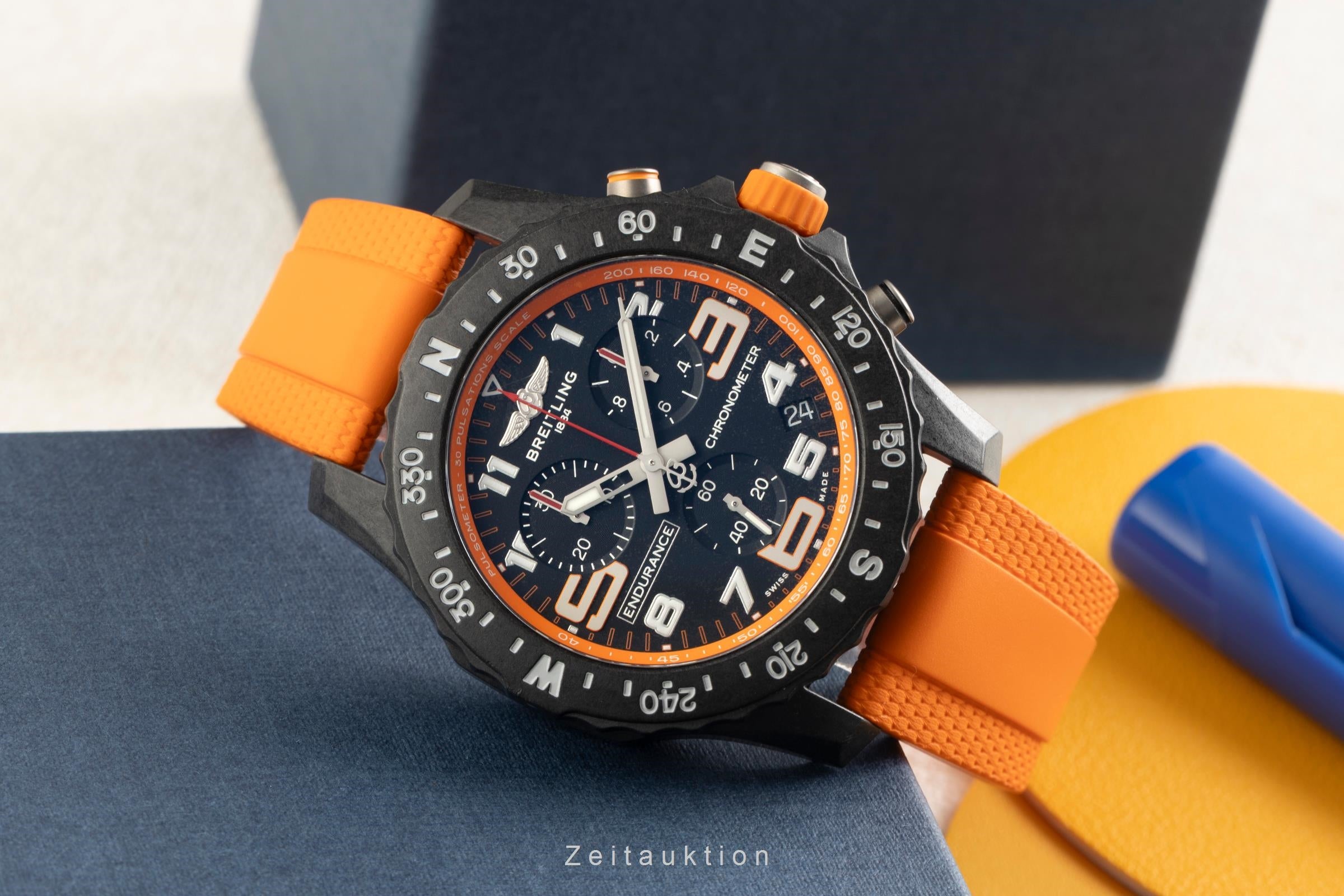 Breitling Endurance Pro cronografo breitlight quarzo orologio da uomo X82310A51B1S2 LP: 3600EUR  [2602748]