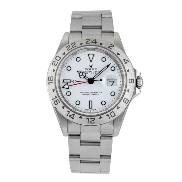 Rolex Explorer II steel automatic men's watch 16570  [2602755]