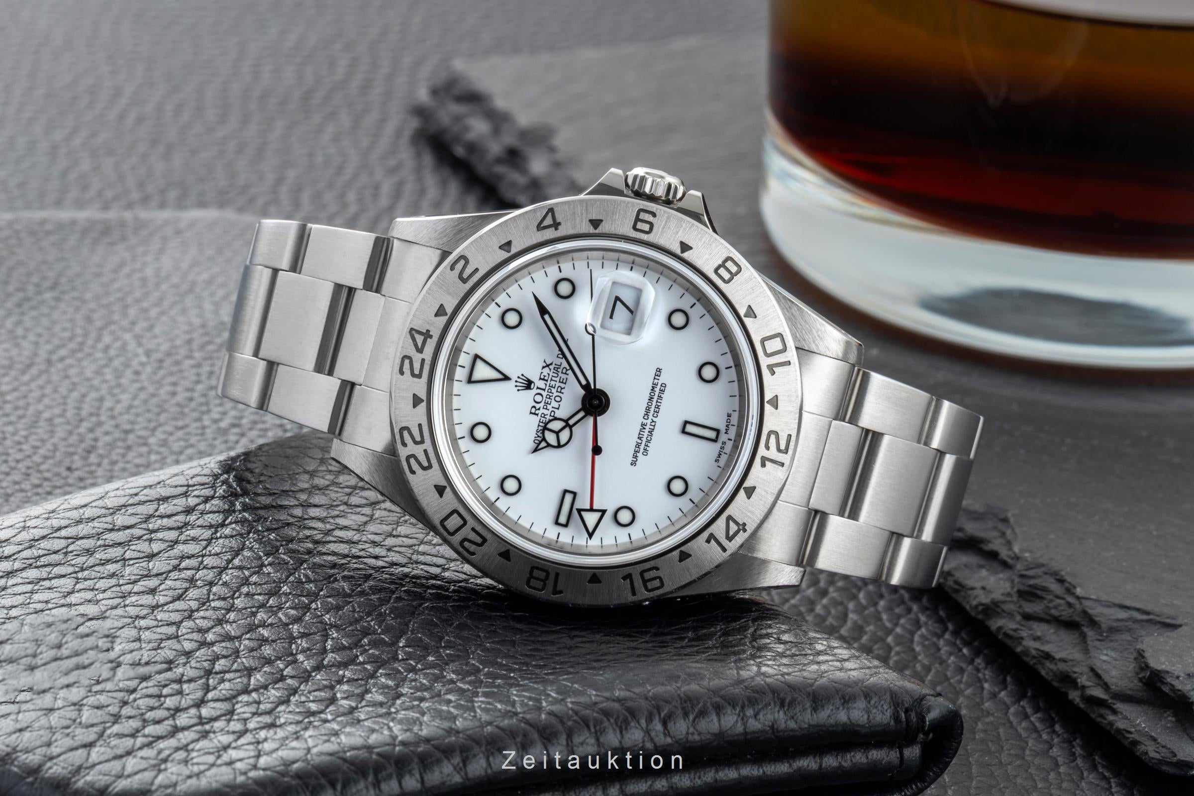 Rolex Explorer II steel automatic men's watch 16570  [2602755]