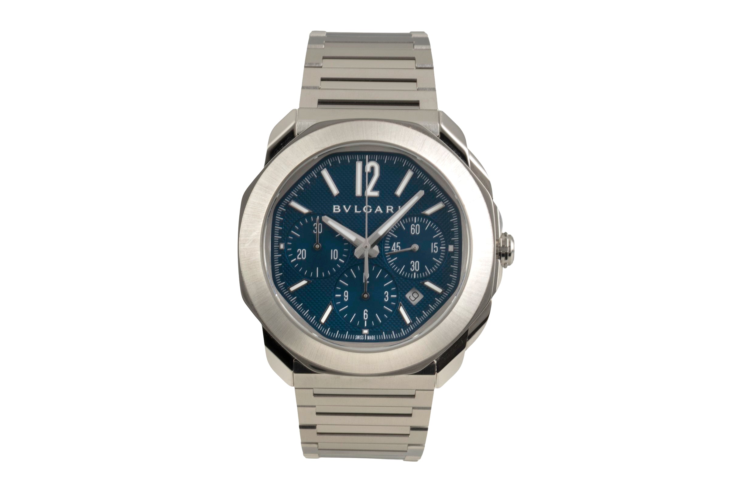 Bvlgari Octo Roma chronographe acier automatique montre pour hommes 103829-OC 42 S CH  [2602757]