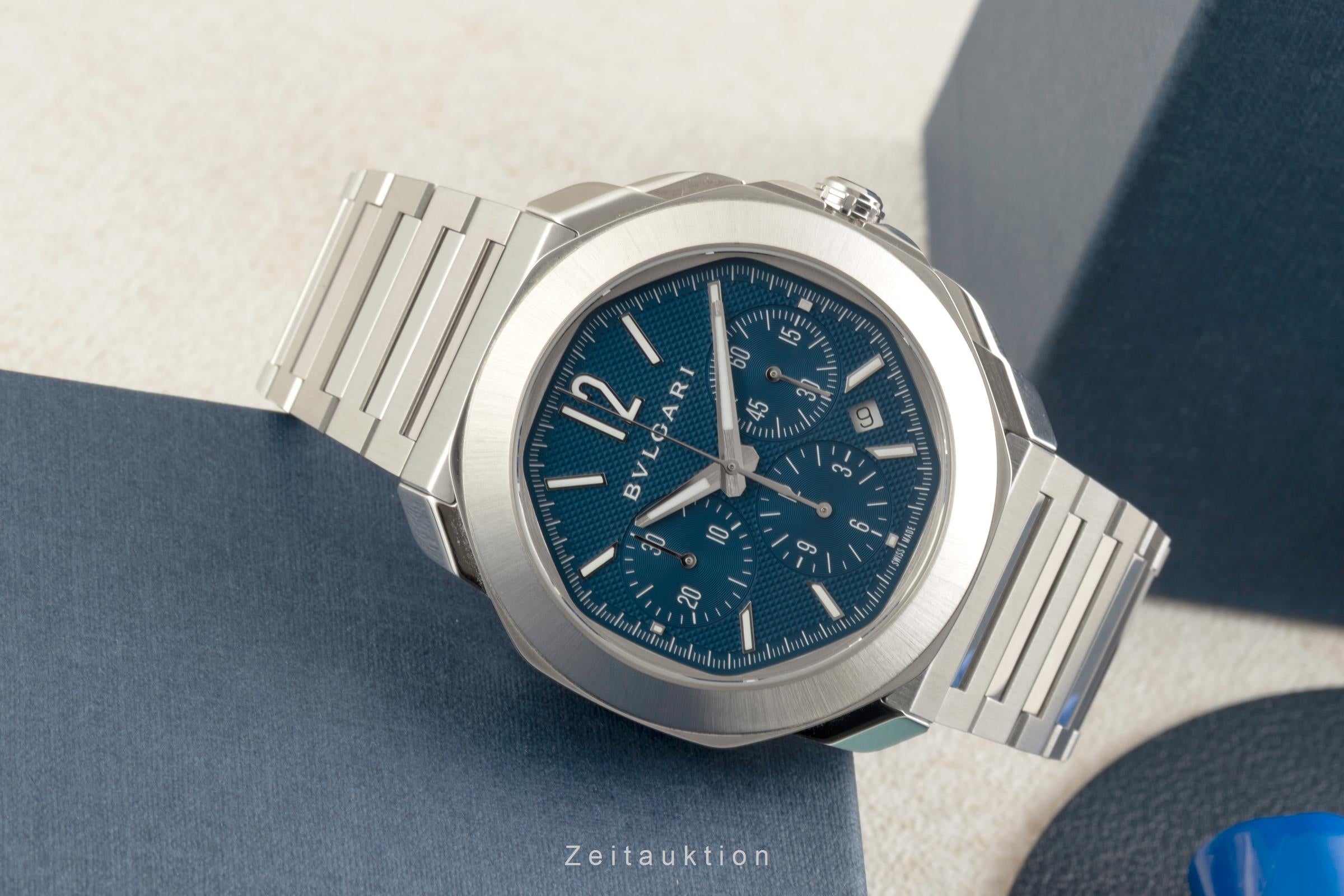 Bvlgari Octo Roma chronograph steel automatic Kal. BVL 399 Ref