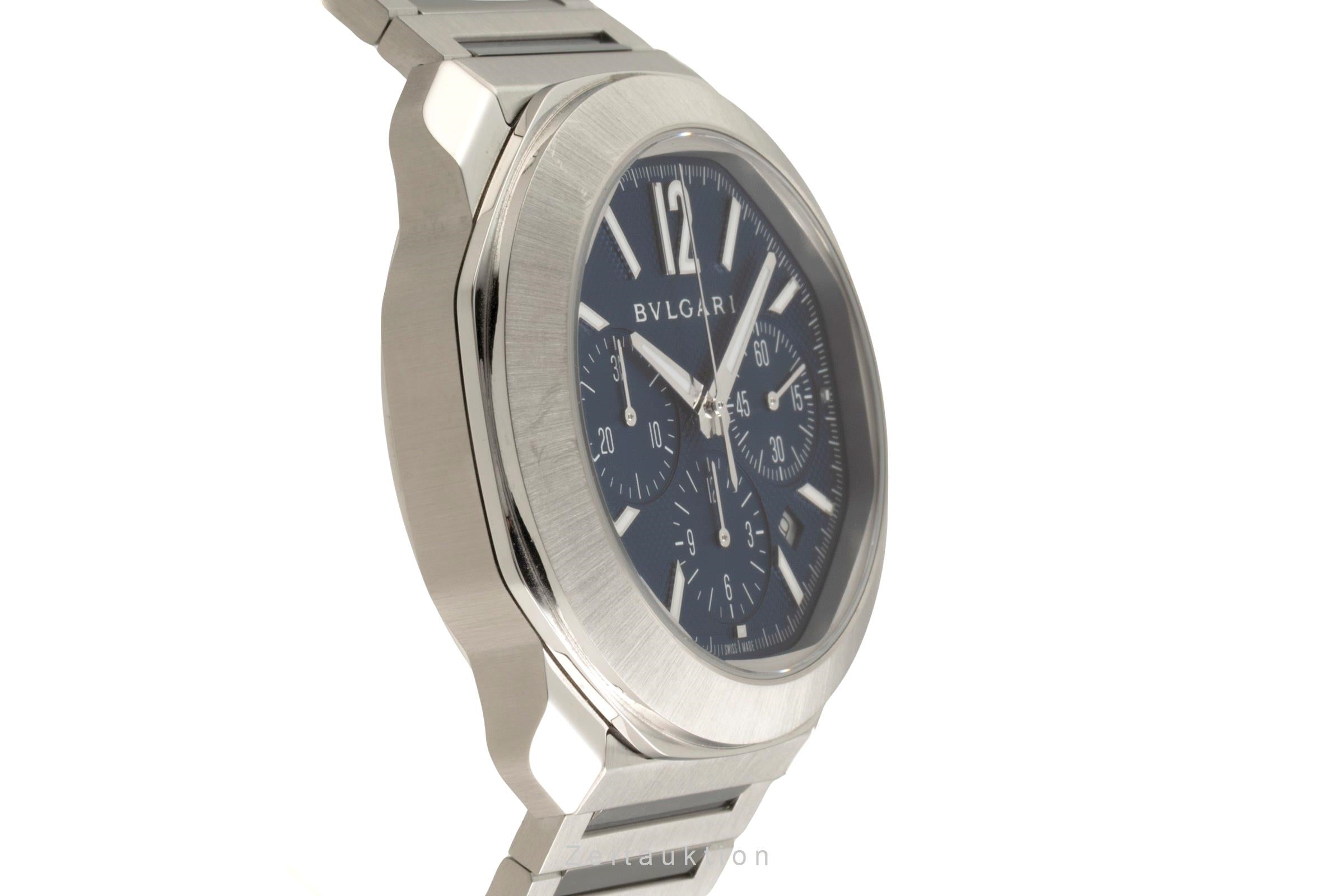 Bvlgari Octo Roma chronograph steel automatic Kal. BVL 399 Ref