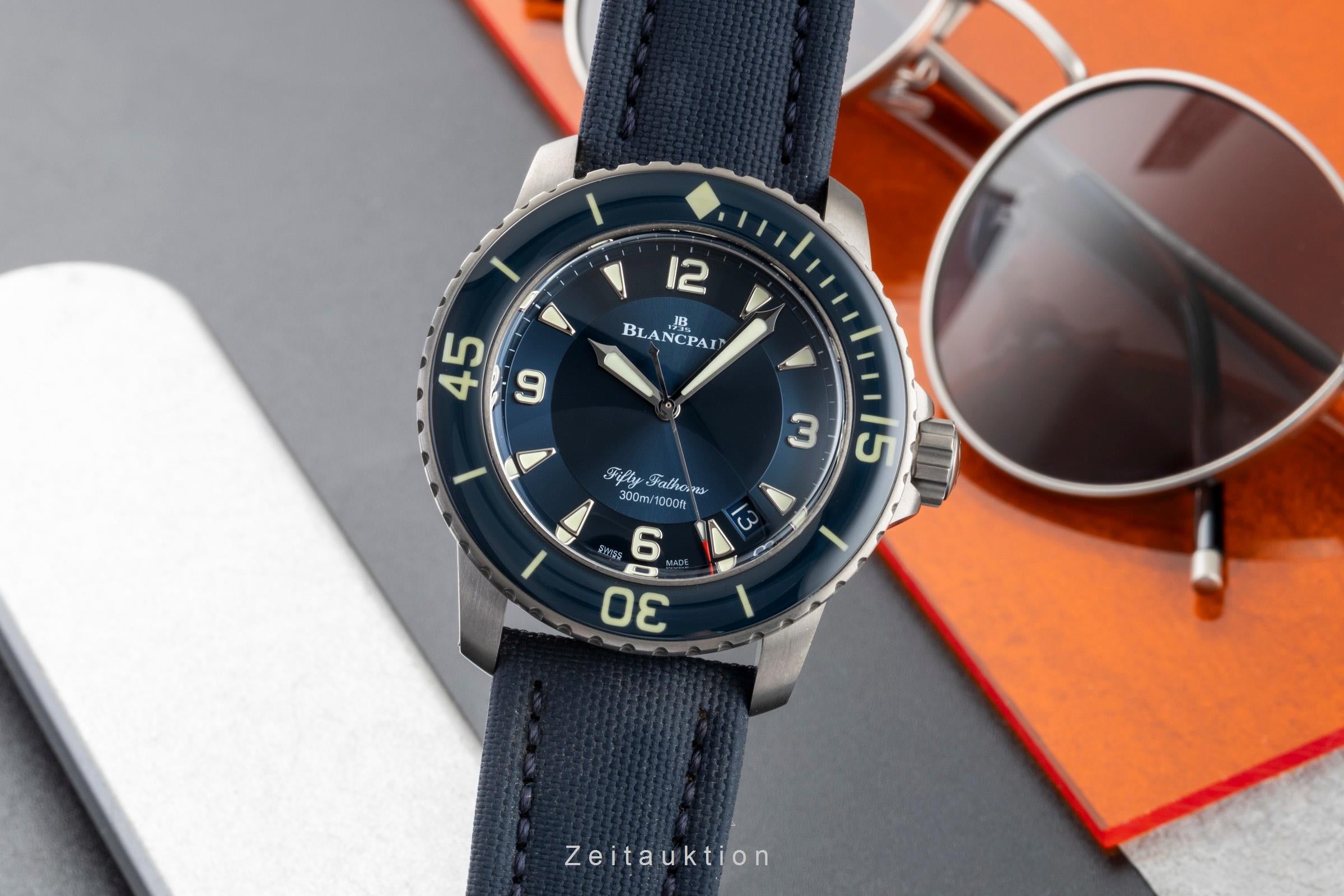 Blancpain Fifty Fathoms titanio automatismo orologio da uomo 5015-12B40-O52A LP: 18200EUR  [2602768]