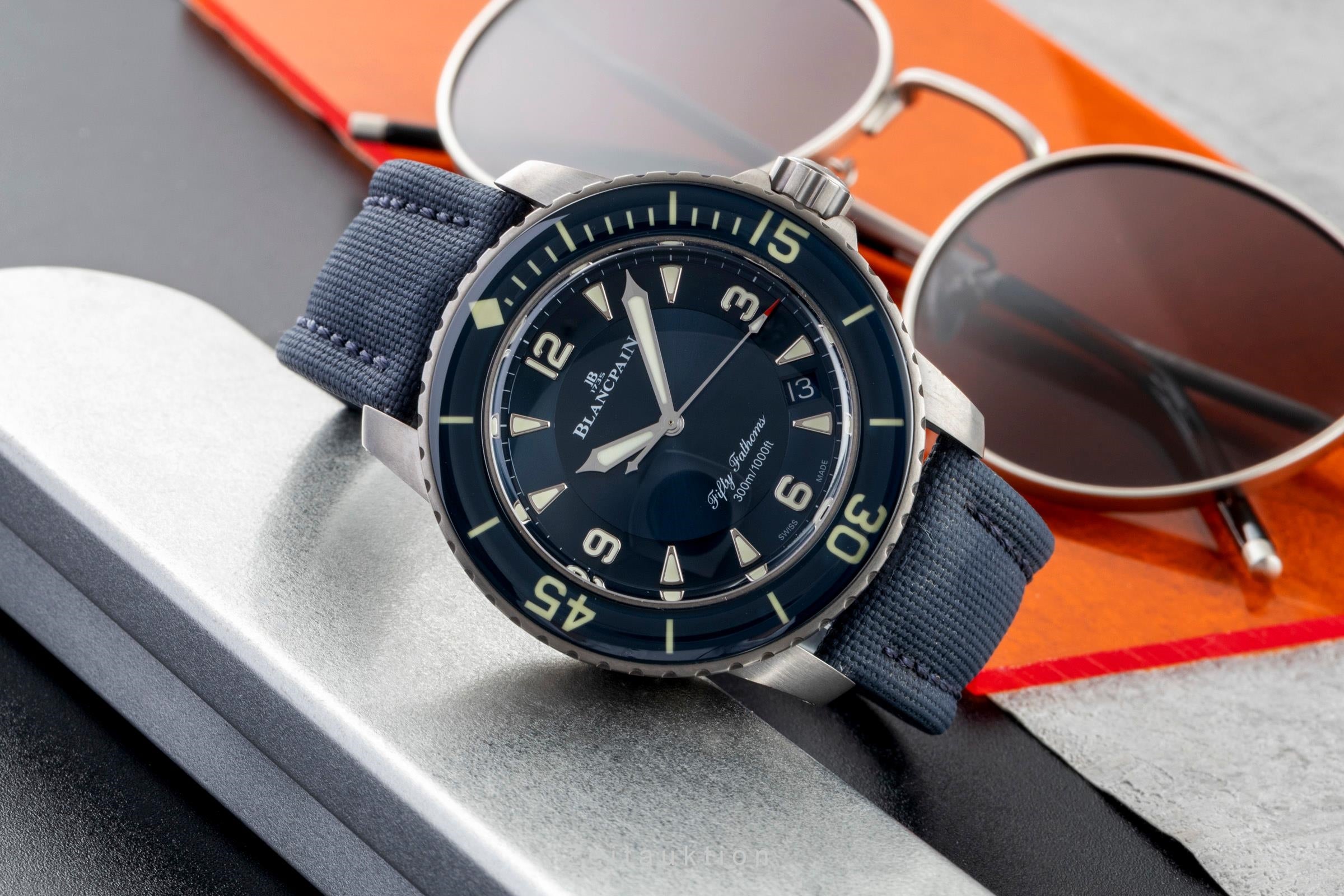 Blancpain Fifty Fathoms titanio automatismo orologio da uomo 5015-12B40-O52A LP: 18200EUR  [2602768]