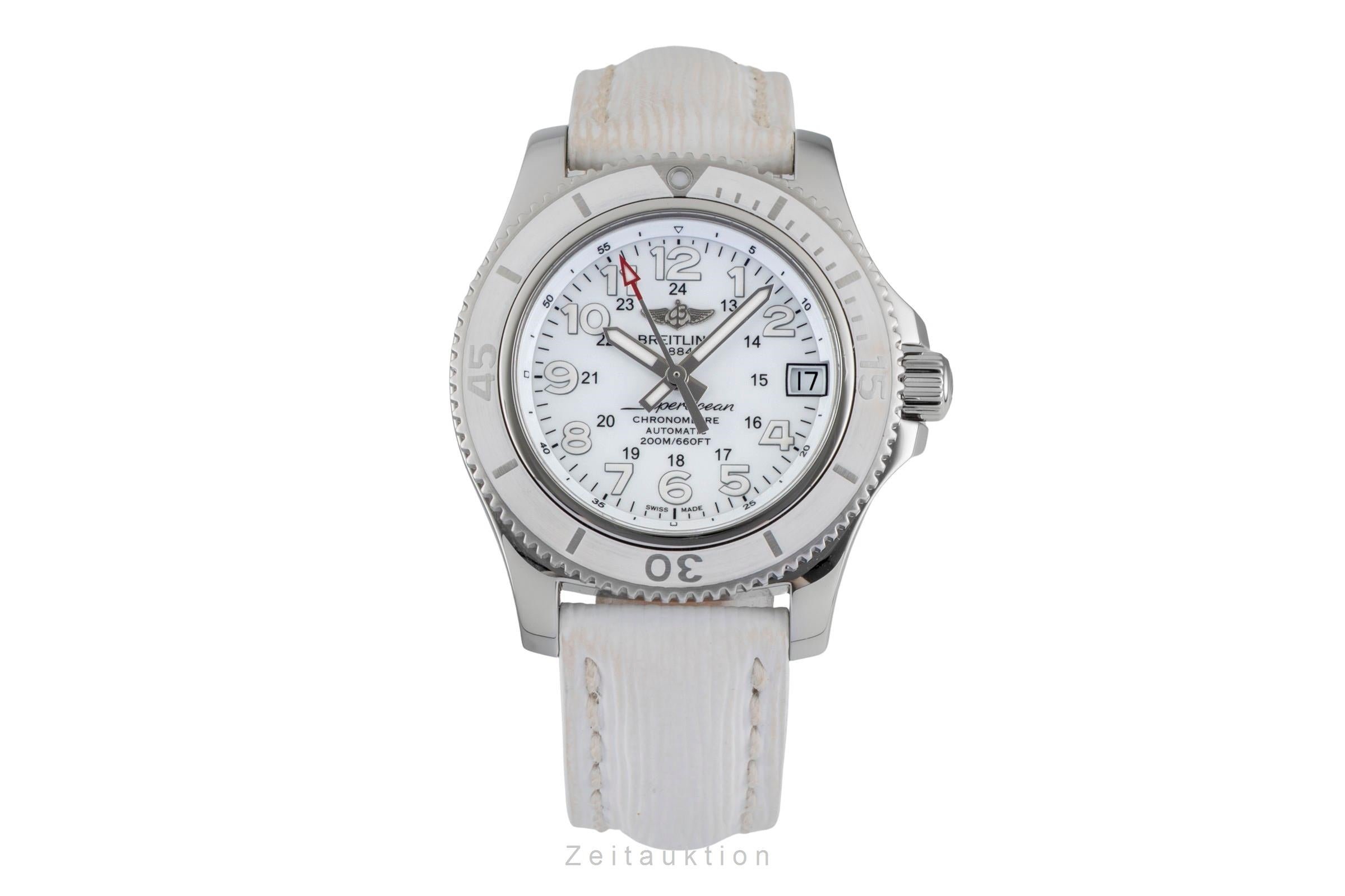 Breitling Superocean steel automatic women's watch A17312D2/A775  [2602772]