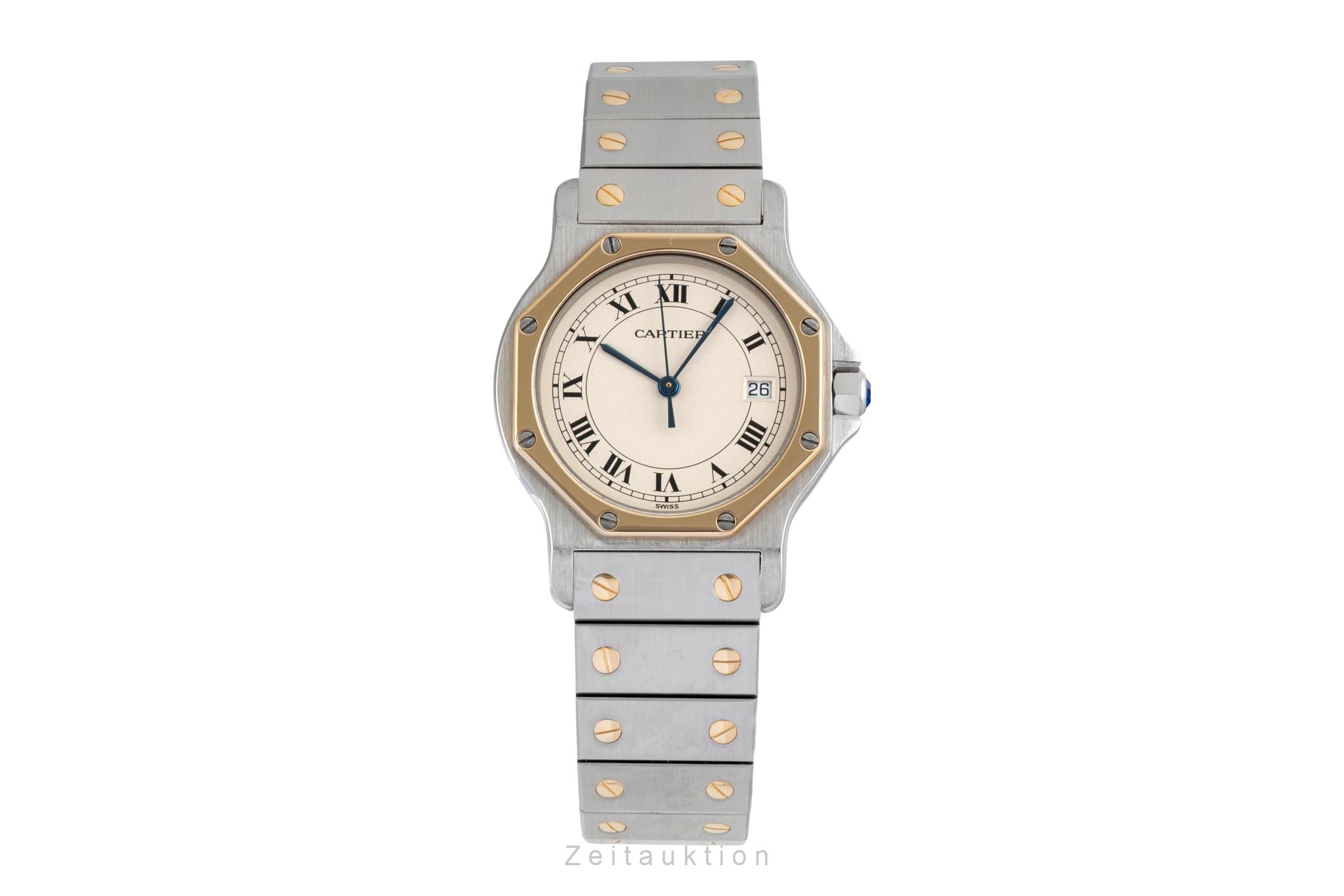 Cartier Santos Ronde acier / or  quartz montre pour hommes 187902  [2602773]