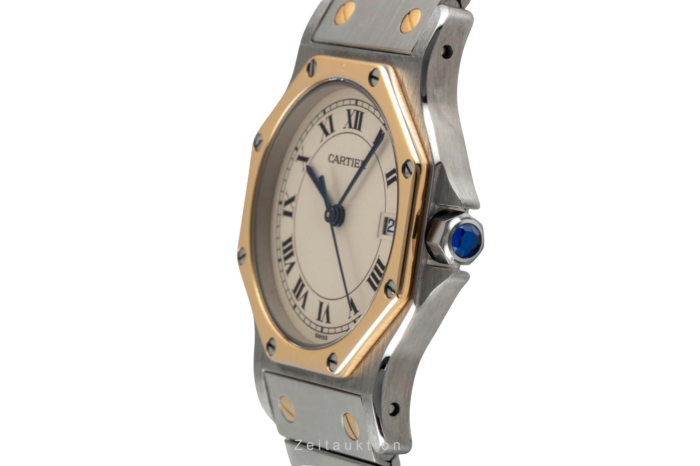 Cartier Santos Ronde acier / or  quartz montre pour hommes 187902  [2602773]