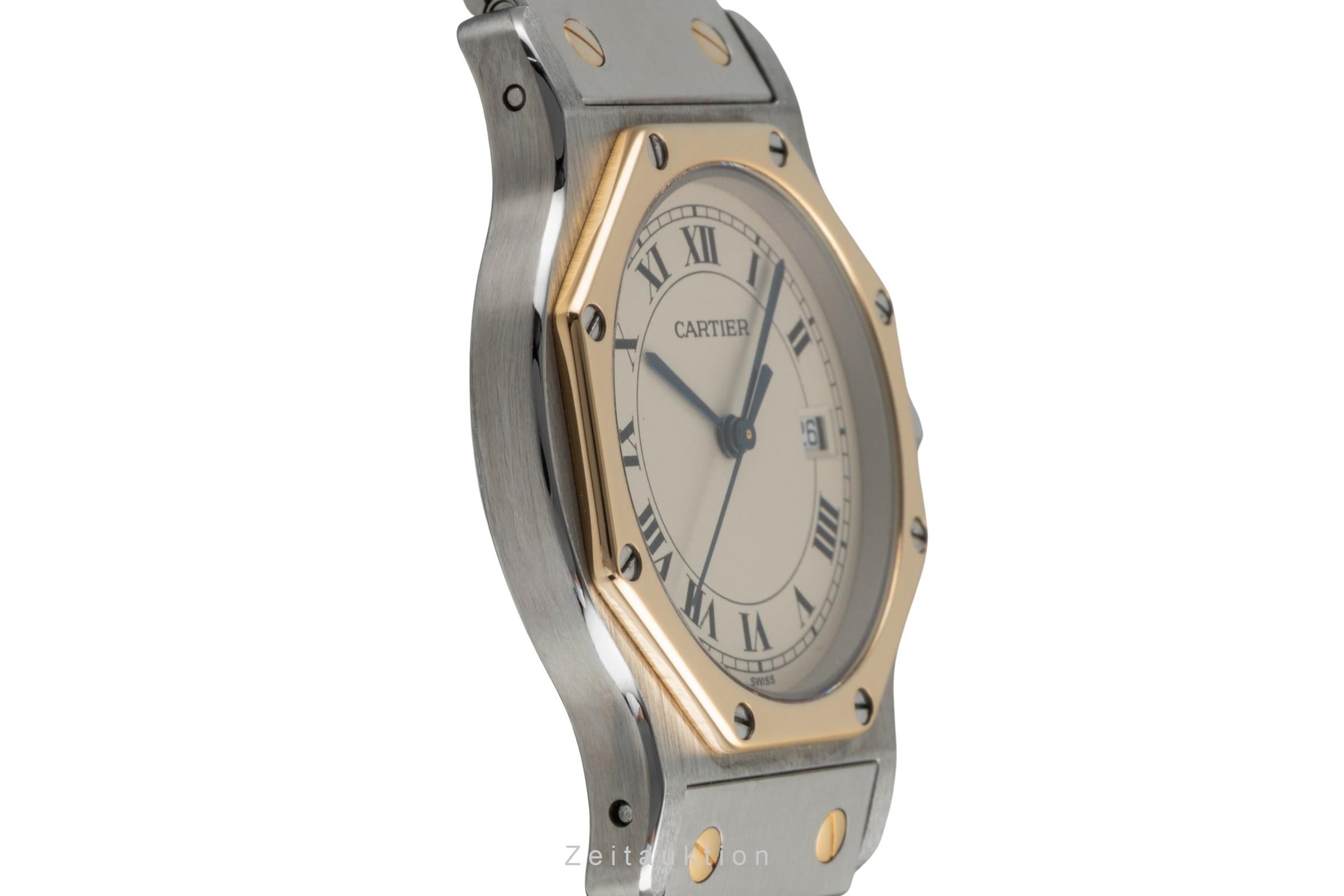 Cartier Santos Ronde acier / or  quartz montre pour hommes 187902  [2602773]
