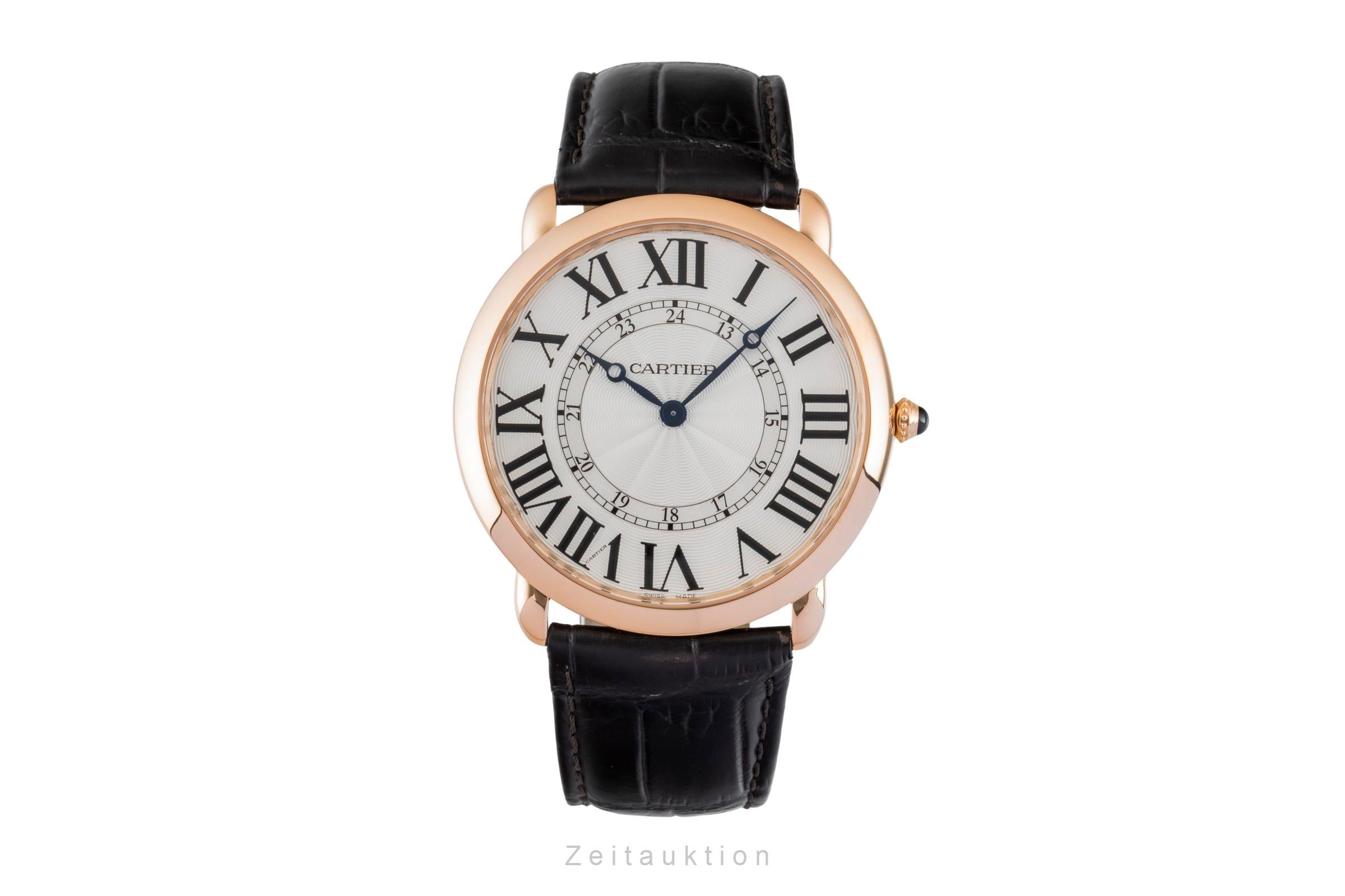 Cartier Ronde Louis or 18 ct à remontage manuel montre pour hommes W6801004  [2602777]