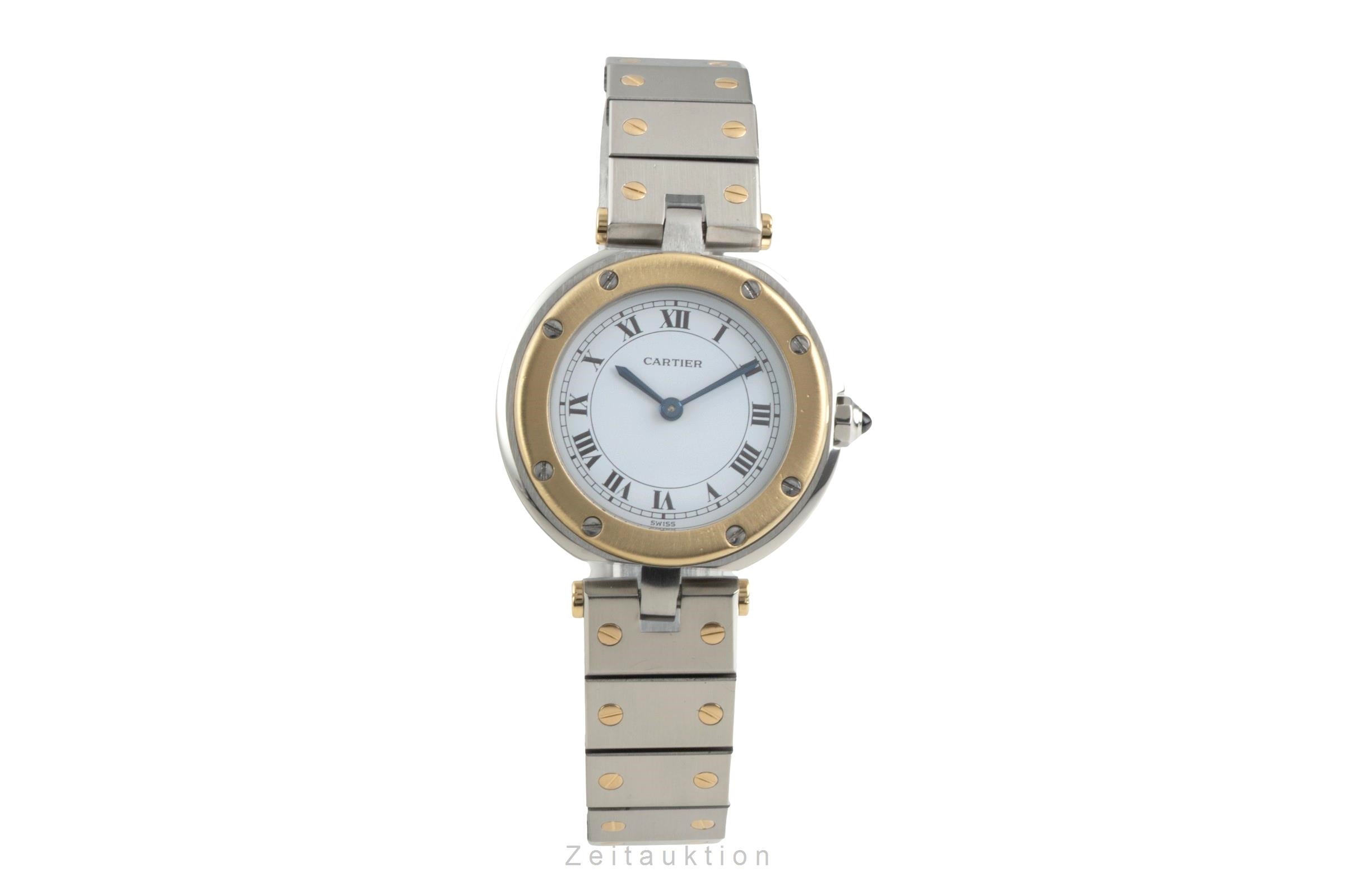 Cartier Santos Ronde Vendome Lady Stahl / Gold White Dial Damen Ref. 8191 [2602780]