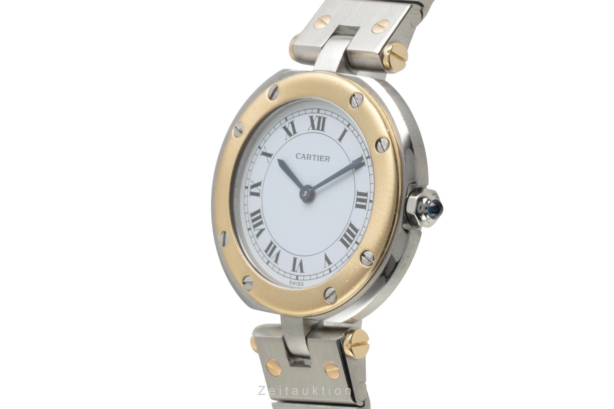 Cartier Santos Ronde Vendome Lady Stahl / Gold White Dial Damen Ref. 8191 [2602780]