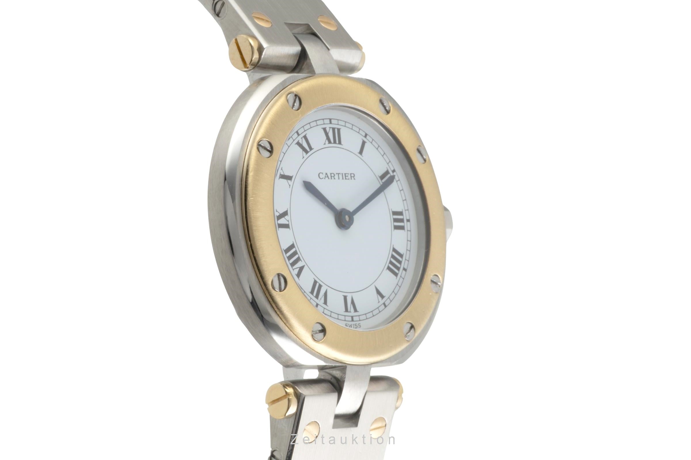 Cartier Santos Ronde Vendome Lady Stahl / Gold White Dial Damen Ref. 8191 [2602780]