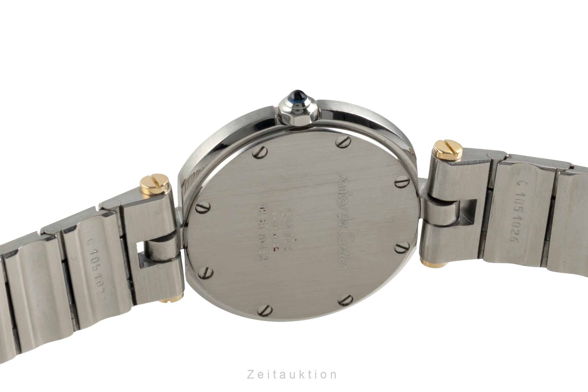 Cartier Santos Ronde Vendome Lady Stahl / Gold White Dial Damen Ref. 8191 [2602780]