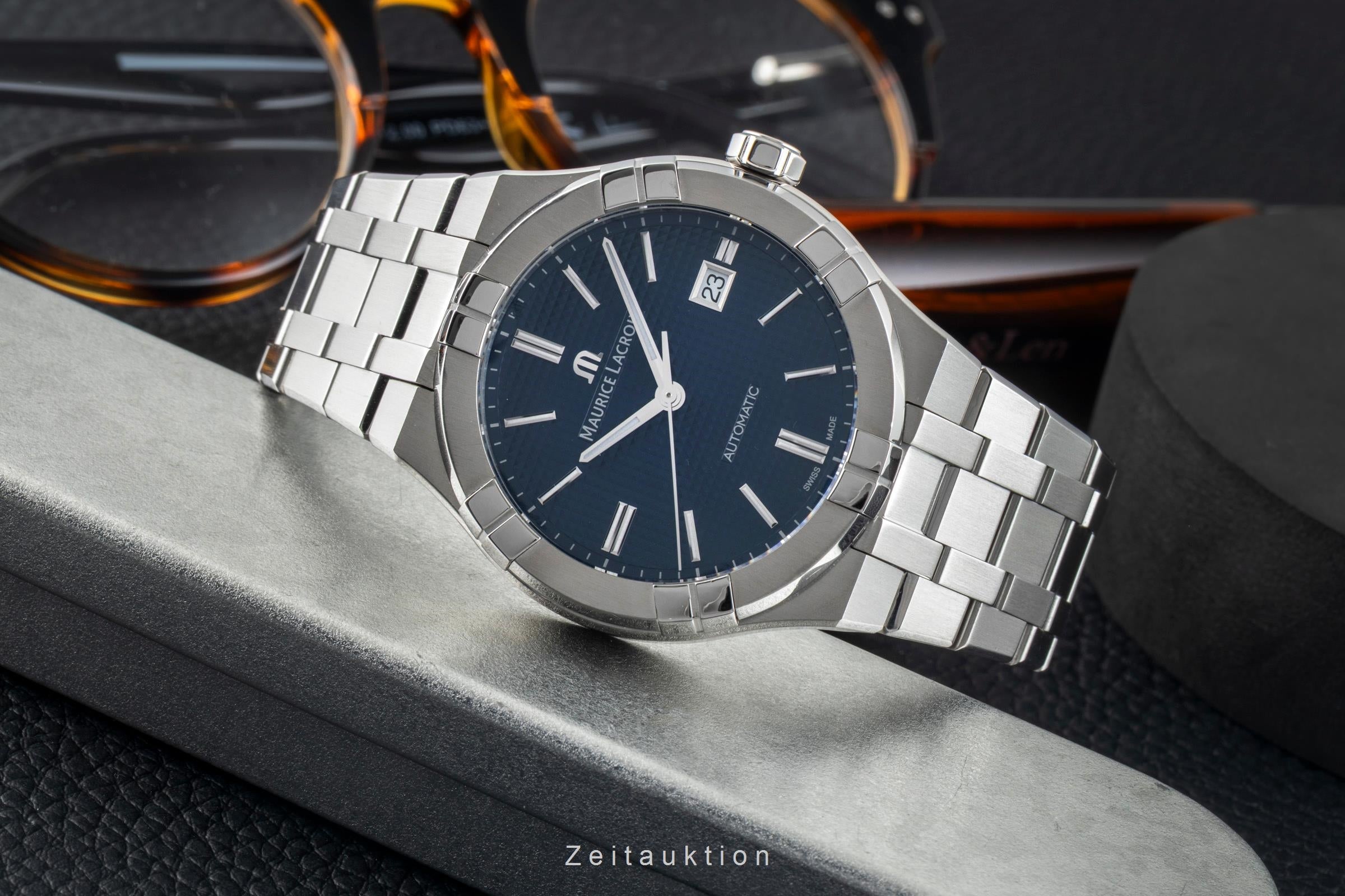 Maurice Lacroix Aikon acier automatique montre pour hommes AI6008-SS002-430  [2602782]