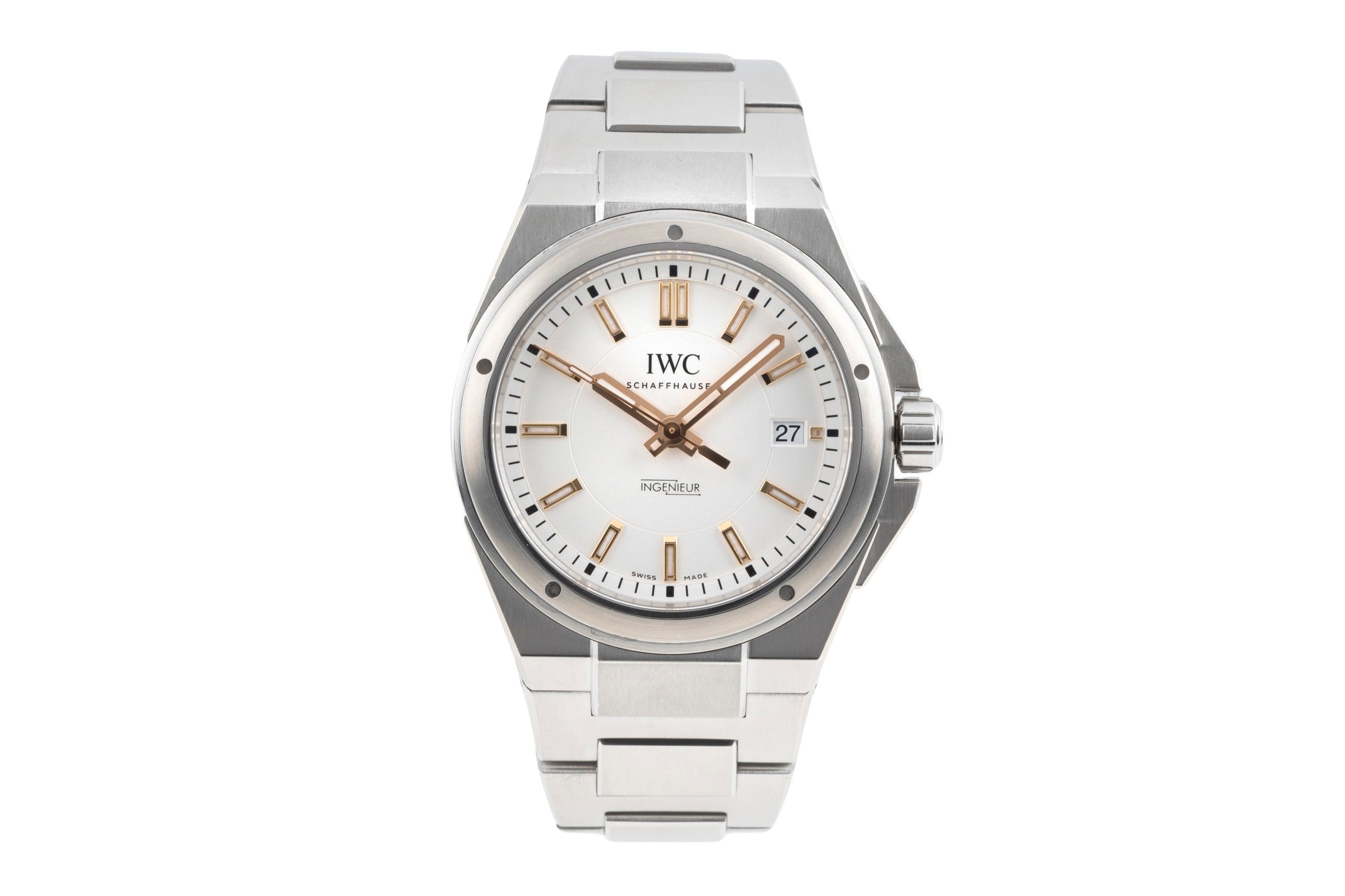 IWC Schaffhausen Ingenieur Automatik Datum Edelstahl Herrenuhr Ref. IW323906 B&P [2602791]