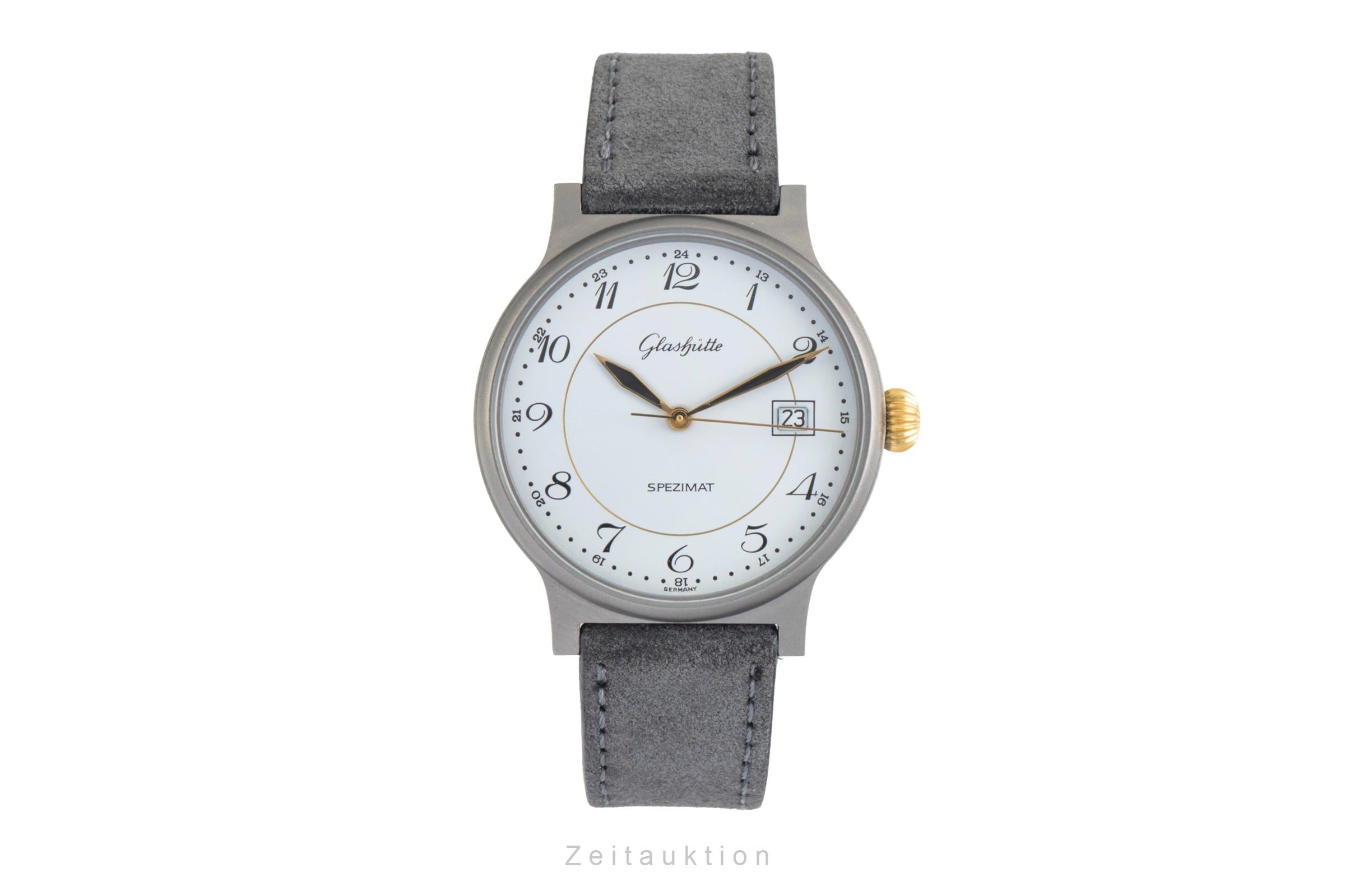 Glashütte Spezimat titanio automático reloj para caballeros 10-21-15-15-00  [2602792]