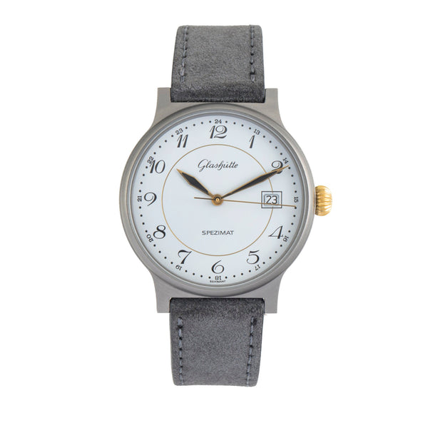 Glashütte Spezimat titanio automático reloj para caballeros 10-21-15-15-00  [2602792]
