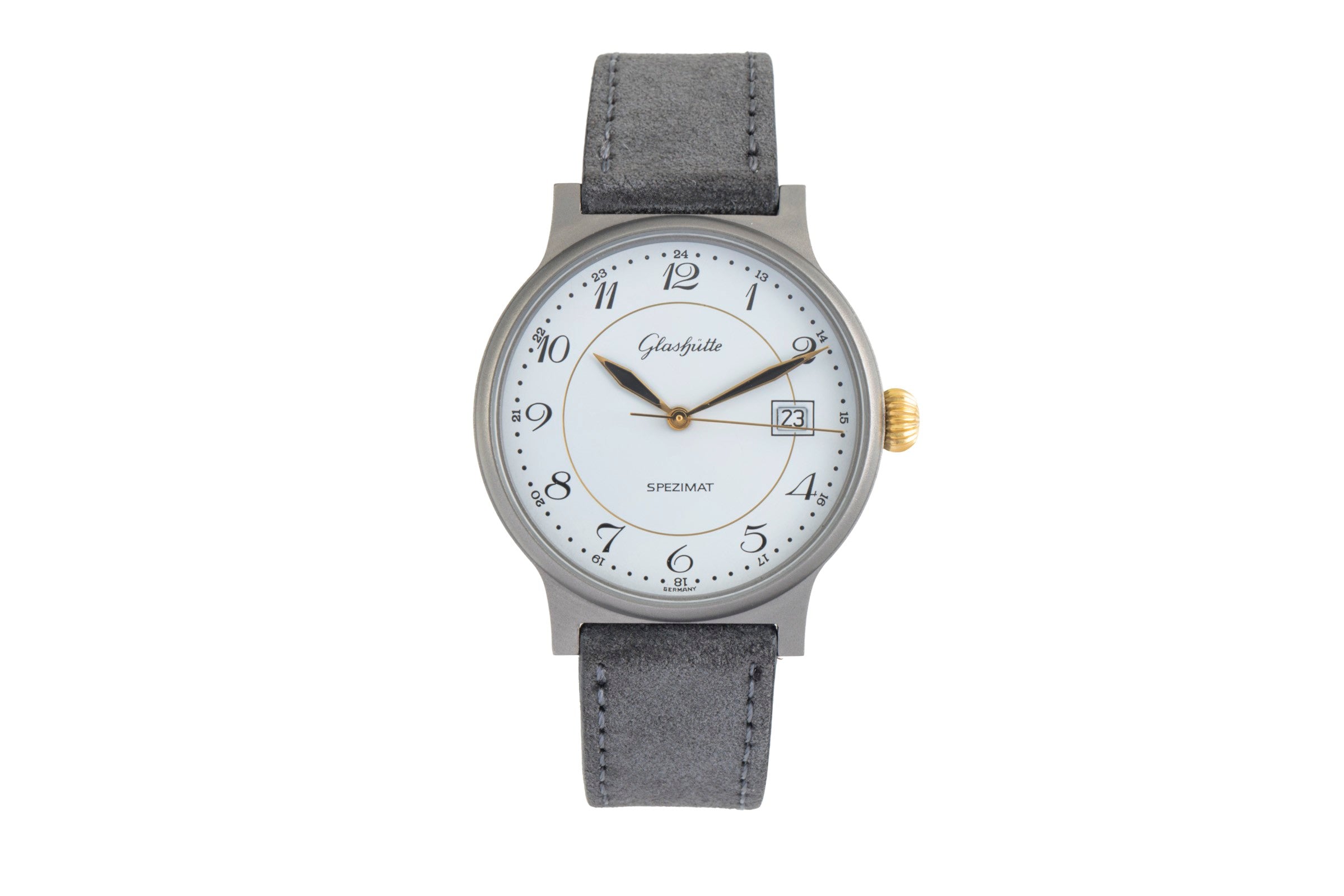 Glashütte Spezimat titane  automatique montre pour hommes 10-21-15-15-00  [2602792]