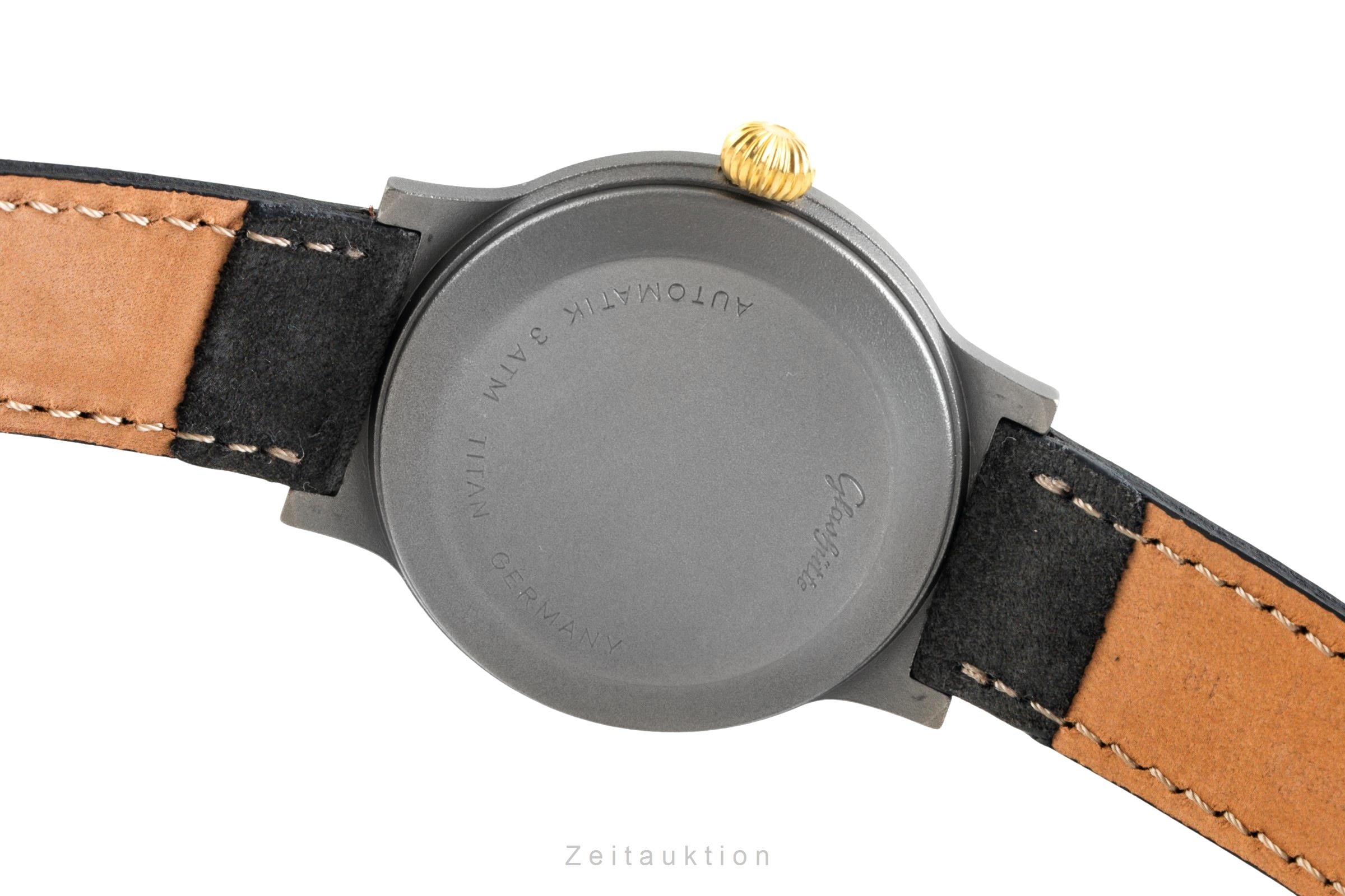 Glashütte Spezimat titanio automático reloj para caballeros 10-21-15-15-00  [2602792]