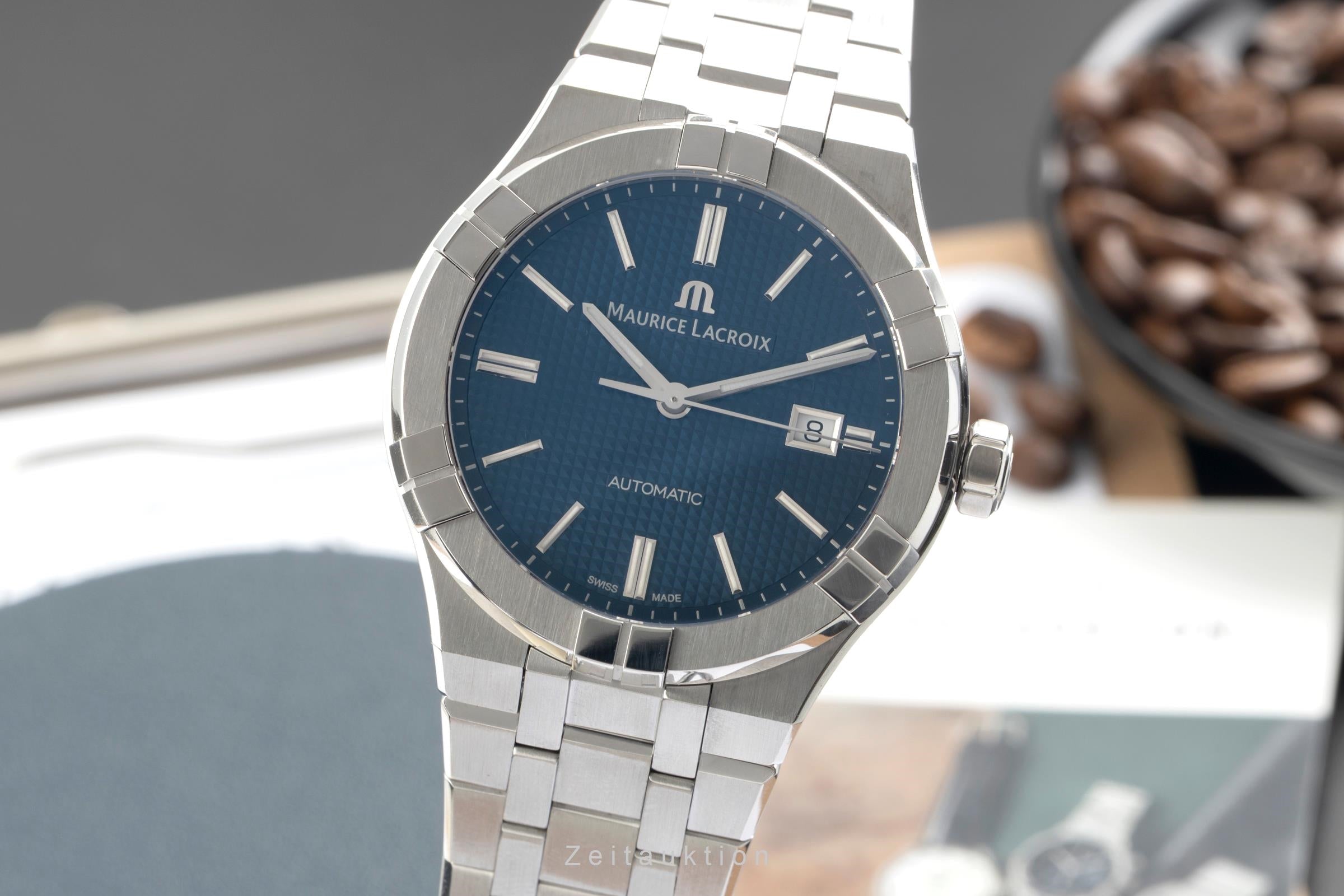 Maurice Lacroix Aikon acciaio automatismo orologio da uomo AI6008-SS002-430-1  [2602794]