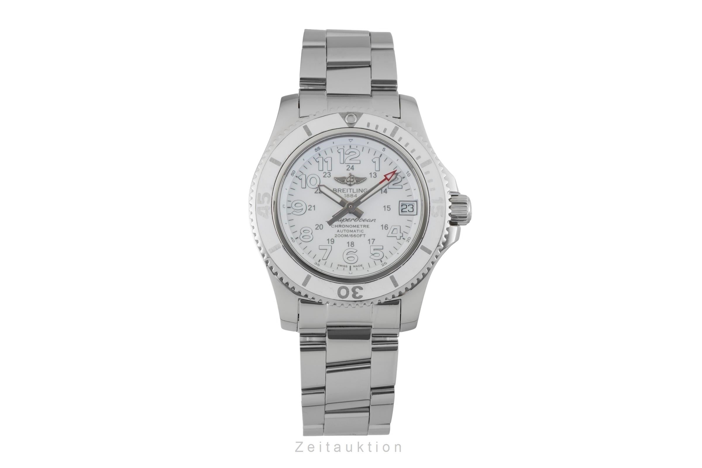 Breitling Superocean steel automatic women's watch A17312D21A1A1  [2602796]