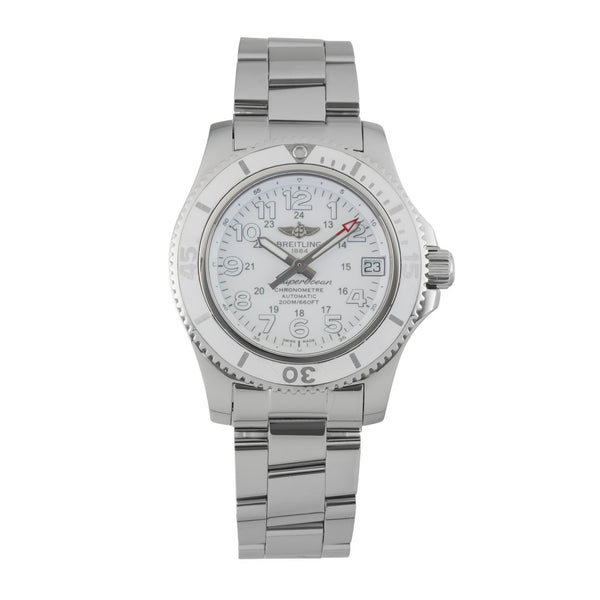 Breitling Superocean steel automatic women's watch A17312D21A1A1  [2602796]