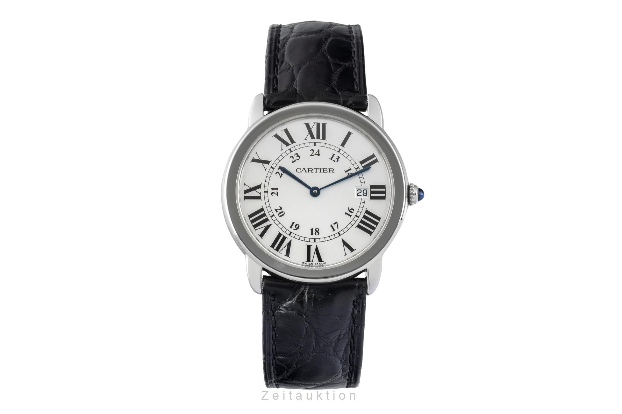 Cartier Ronde Solo steel quartz men's watch W6700255  [2602797]