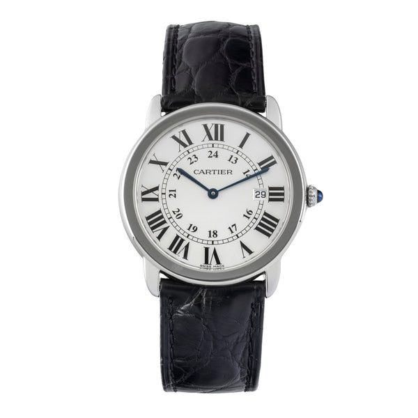 Cartier Ronde Solo steel quartz men's watch W6700255  [2602797]