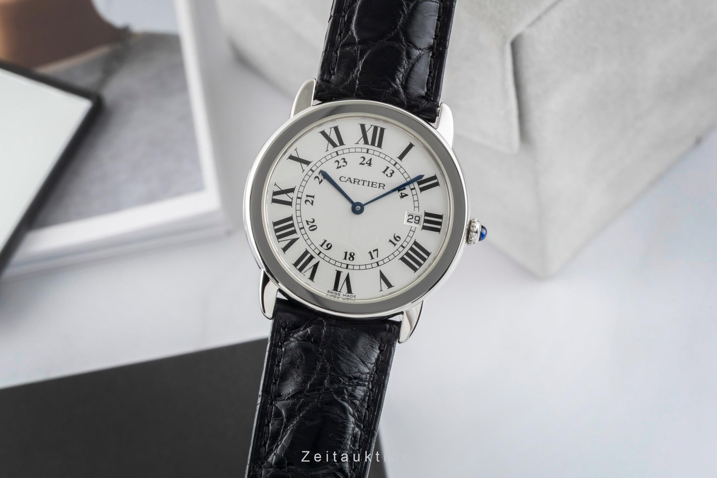 Cartier Ronde Solo steel quartz men's watch W6700255  [2602797]