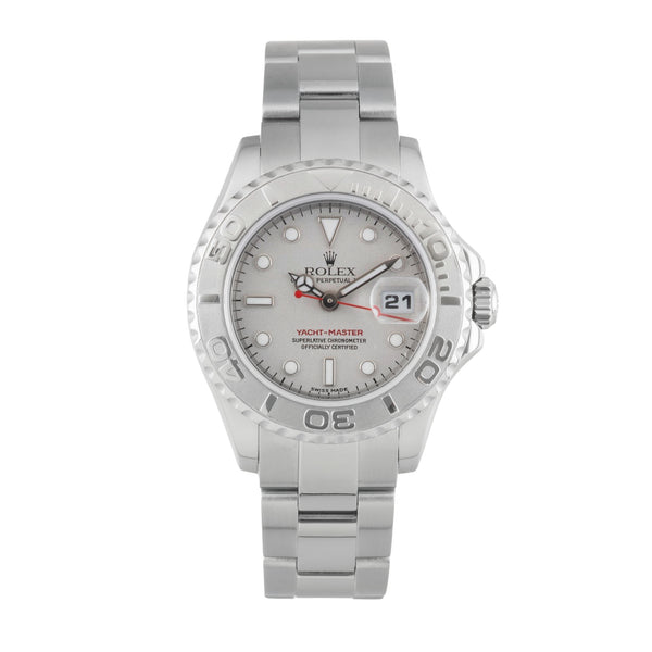 Rolex Yacht-Master acero / platino automático reloj para damas  169622  [2602799]