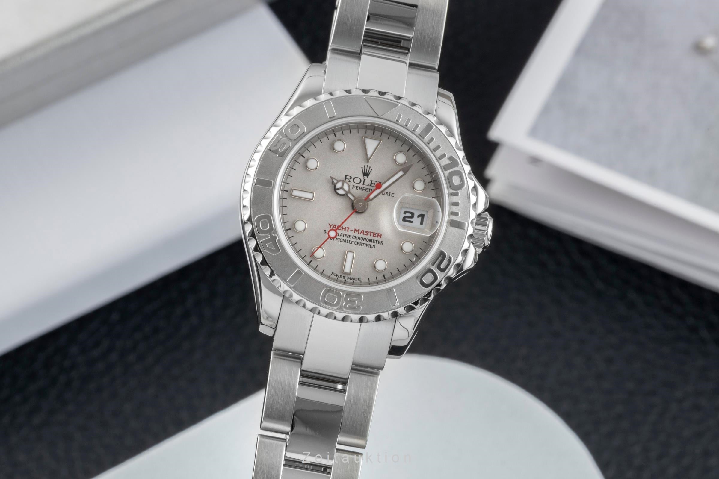 Rolex Yacht-Master acero / platino automático reloj para damas  169622  [2602799]
