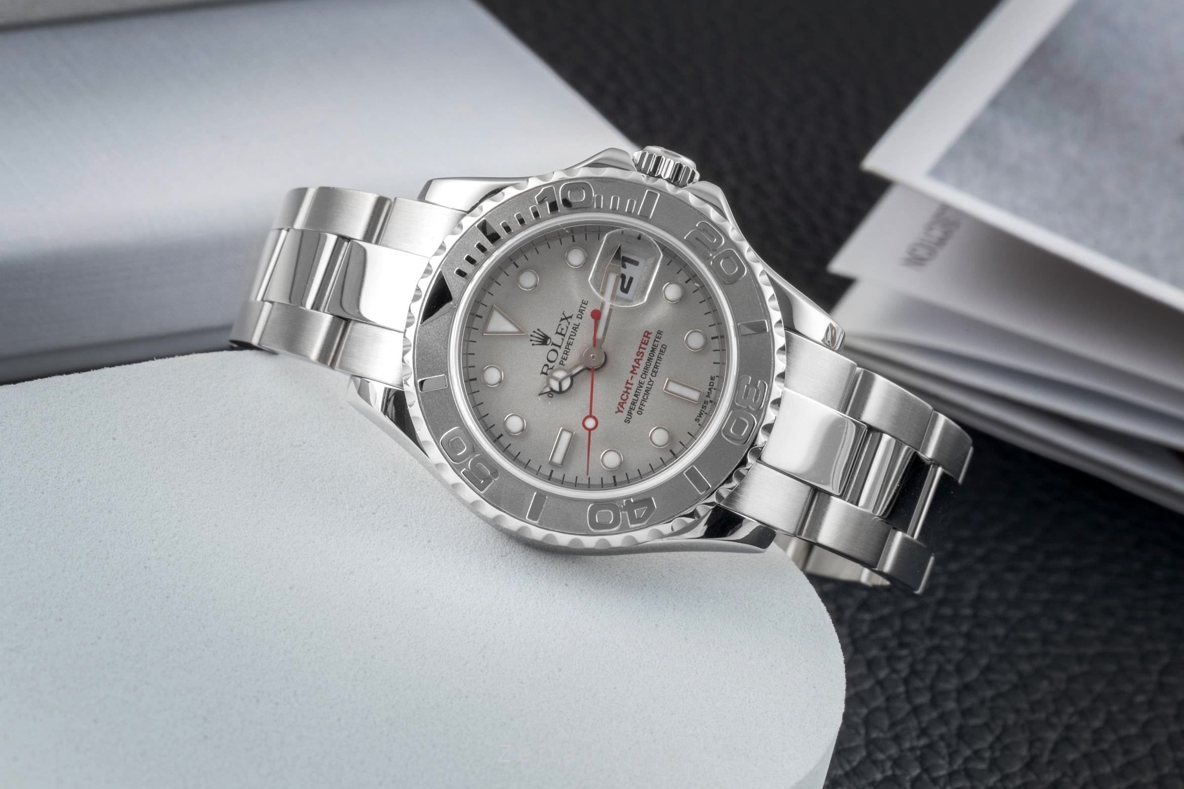 Rolex Yacht-Master acero / platino automático reloj para damas  169622  [2602799]