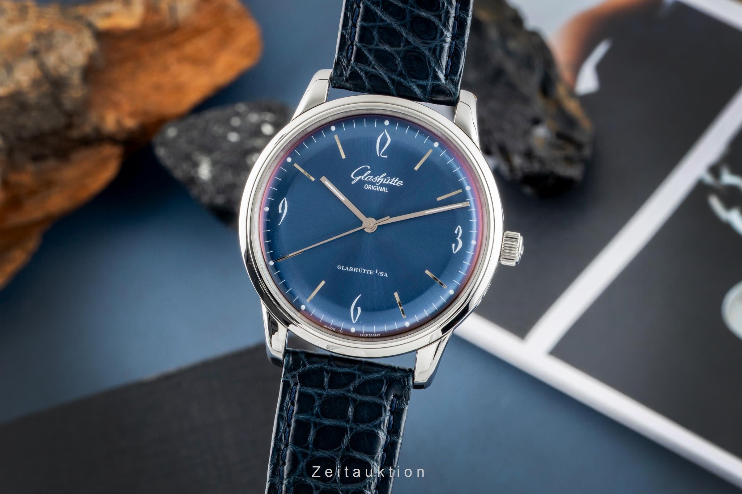Glashütte Sixties acero automático reloj para caballeros 1-39-52-06-02-04 LP: 7100EUR  [2602800]