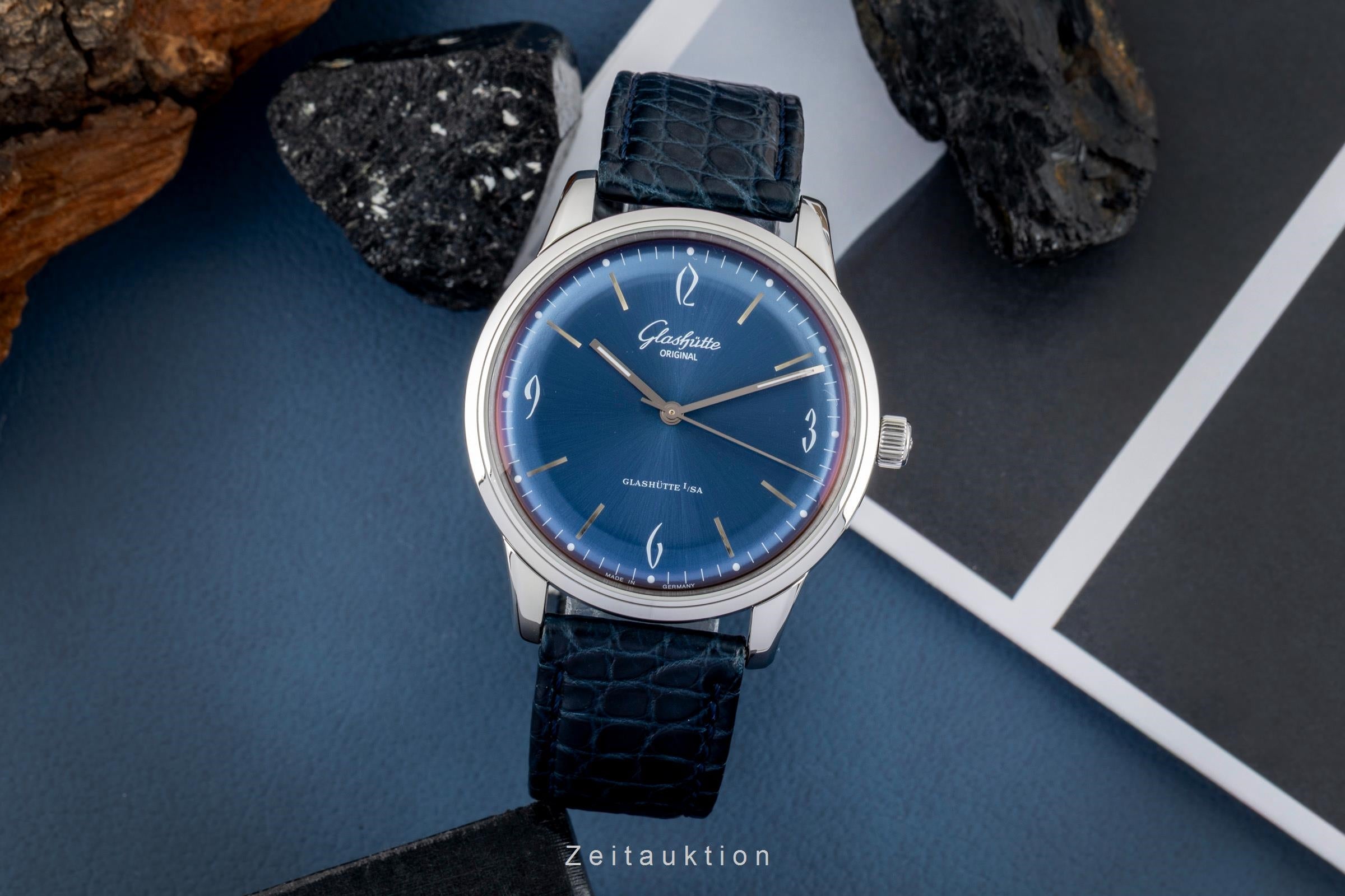 Glashütte Sixties acero automático reloj para caballeros 1-39-52-06-02-04 LP: 7100EUR  [2602800]