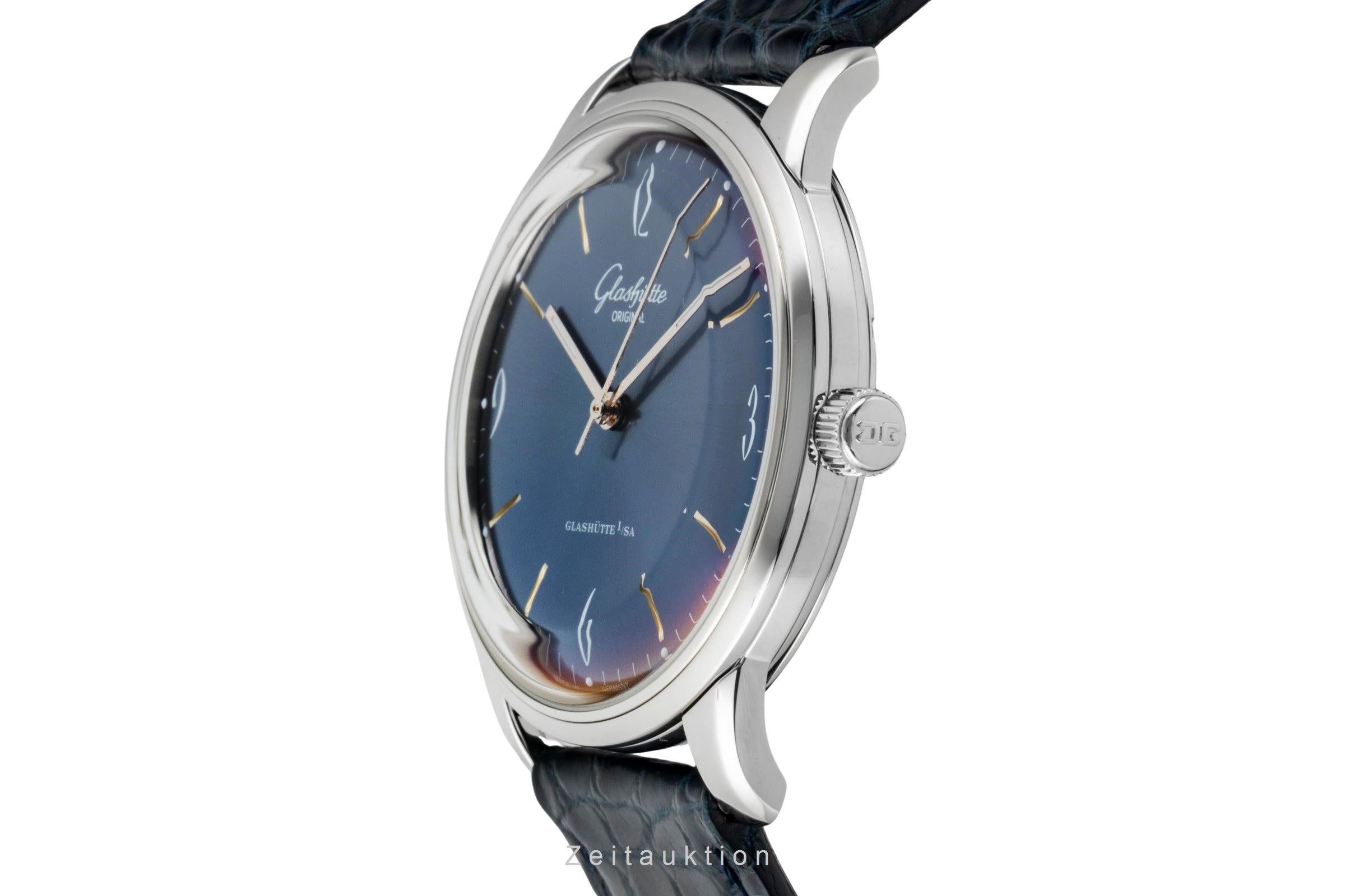 Glashütte Sixties acero automático reloj para caballeros 1-39-52-06-02-04 LP: 7100EUR  [2602800]