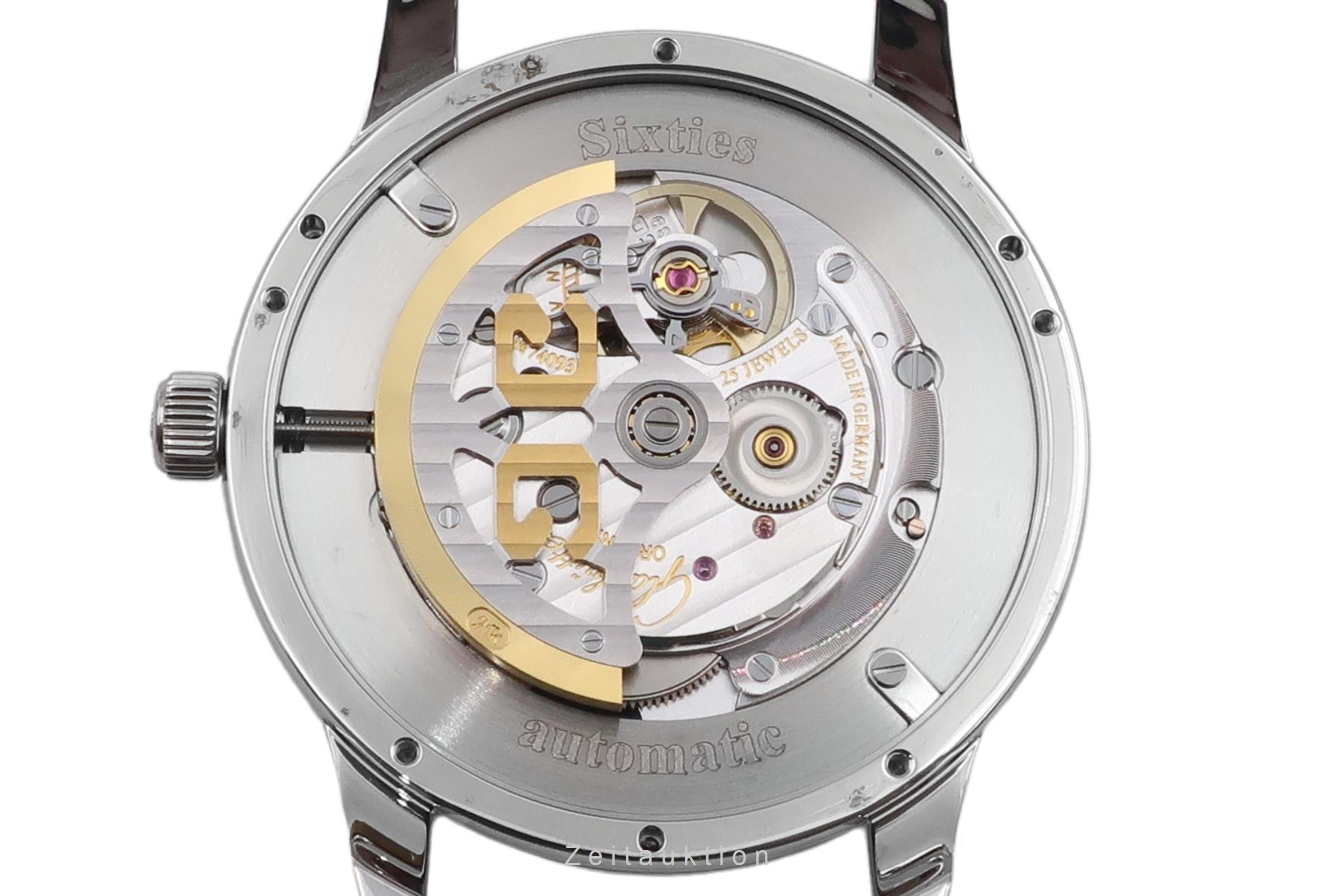 Glashütte Sixties acero automático reloj para caballeros 1-39-52-06-02-04 LP: 7100EUR  [2602800]
