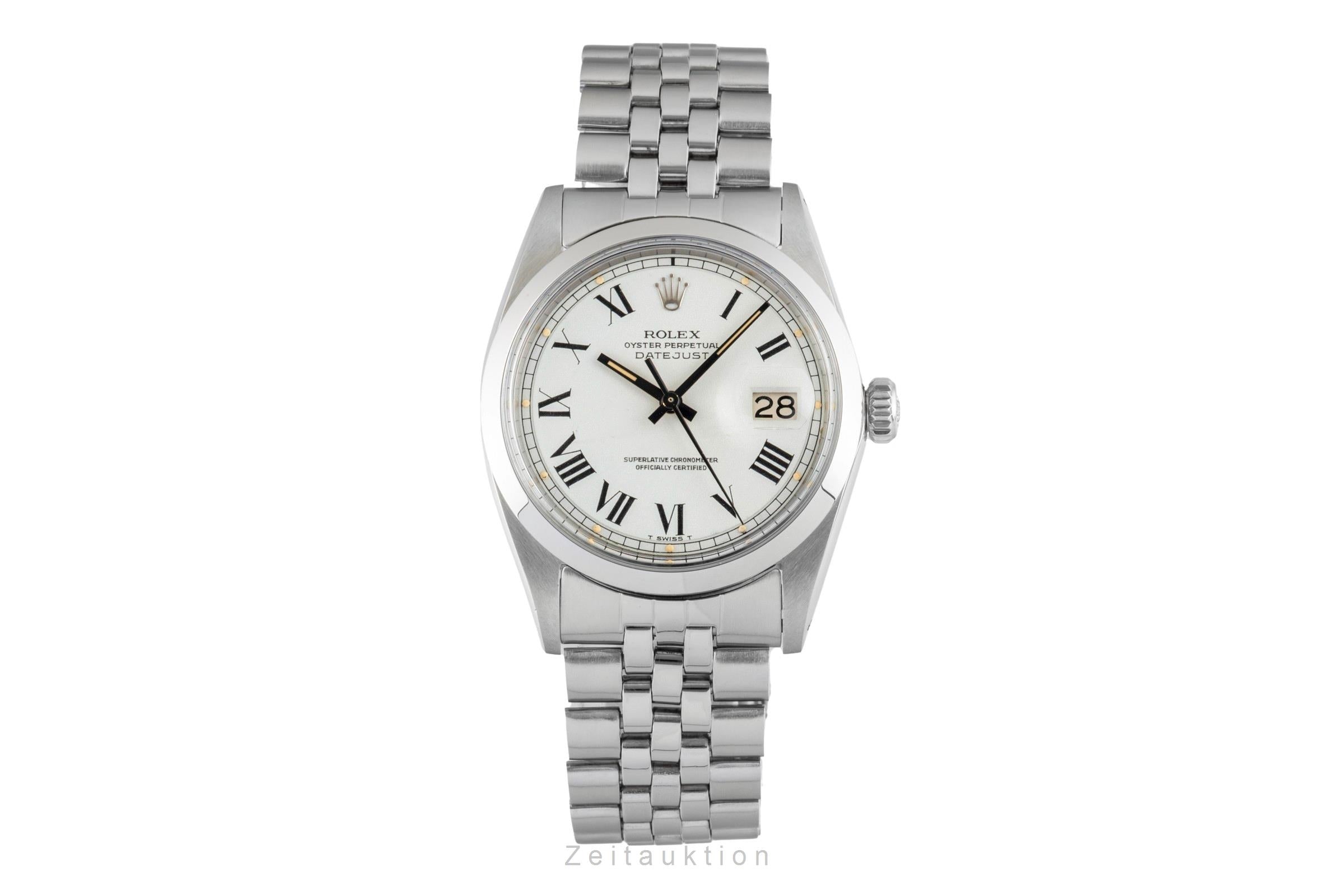 Rolex Datejust acciaio automatismo orologio da uomo 1600 Vintage  [2602801]