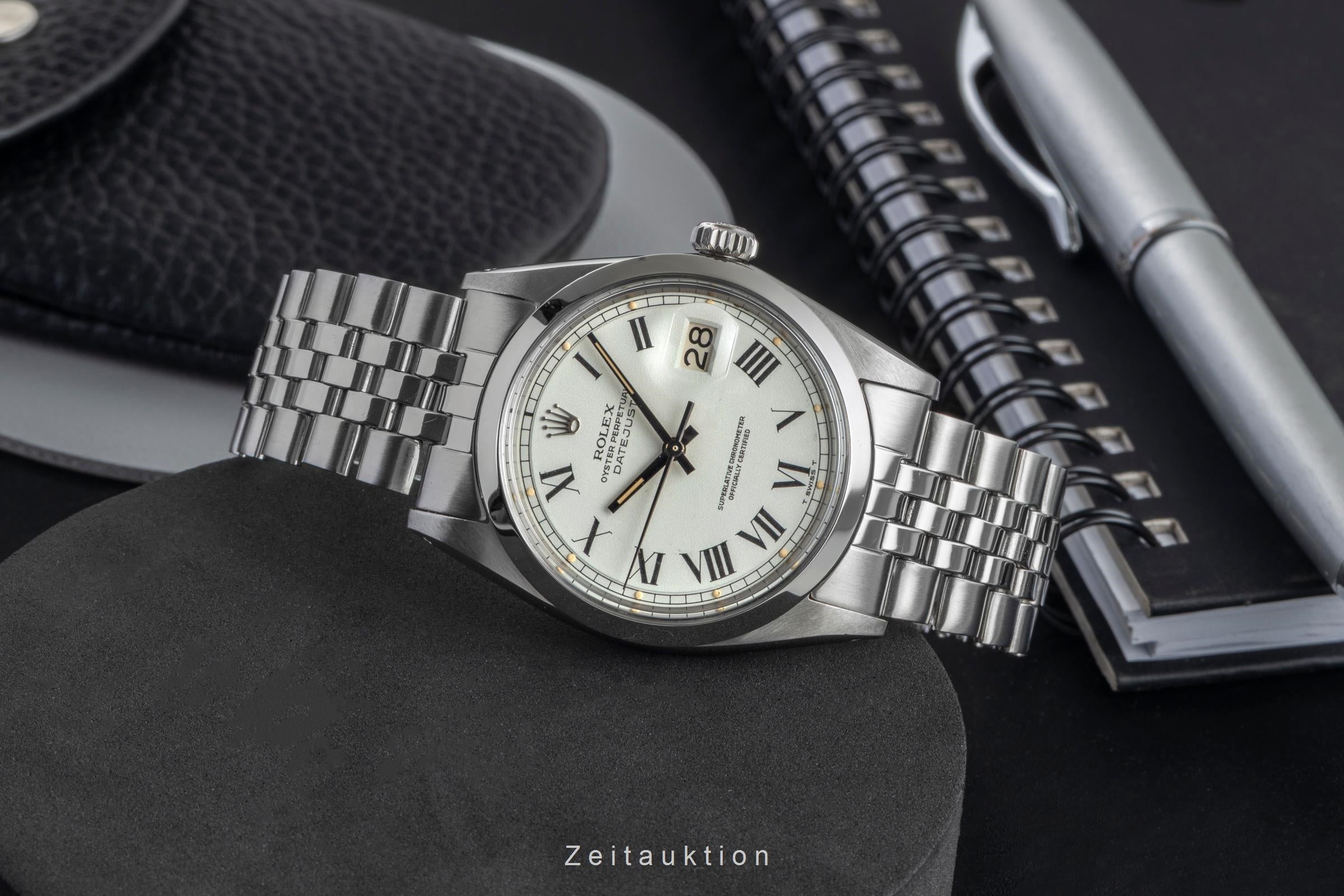 Rolex Datejust acciaio automatismo orologio da uomo 1600 Vintage  [2602801]